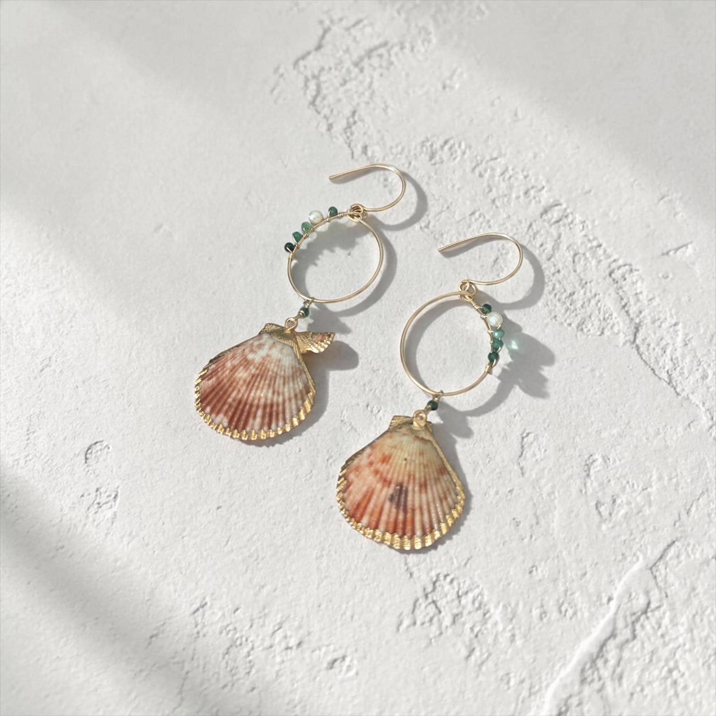 Tidebound Siren Hoop Earrings