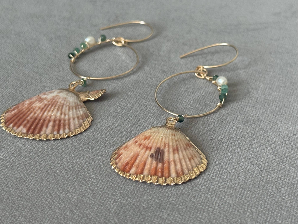 Tidebound Siren Hoop Earrings