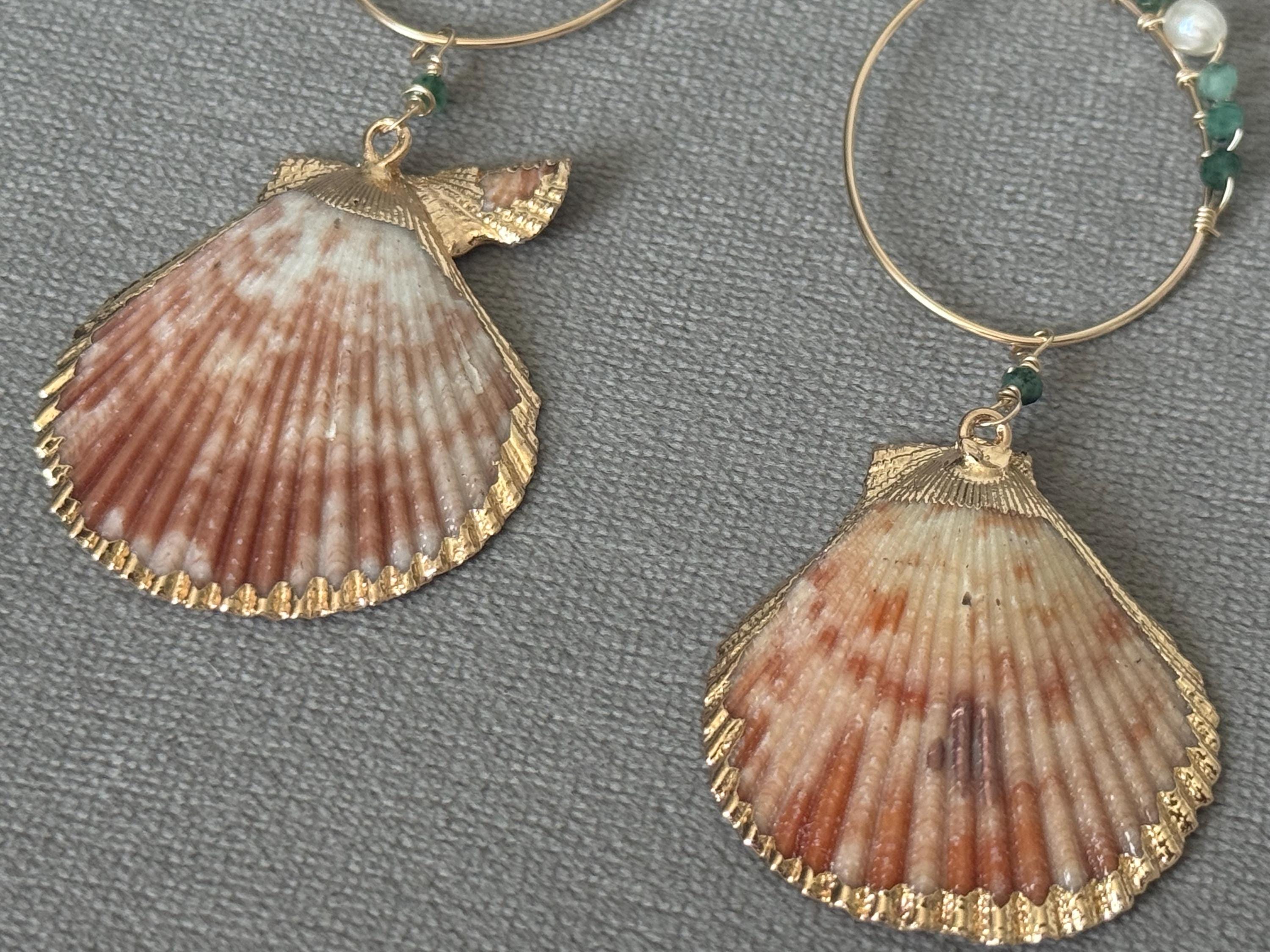 Tidebound Siren Hoop Earrings