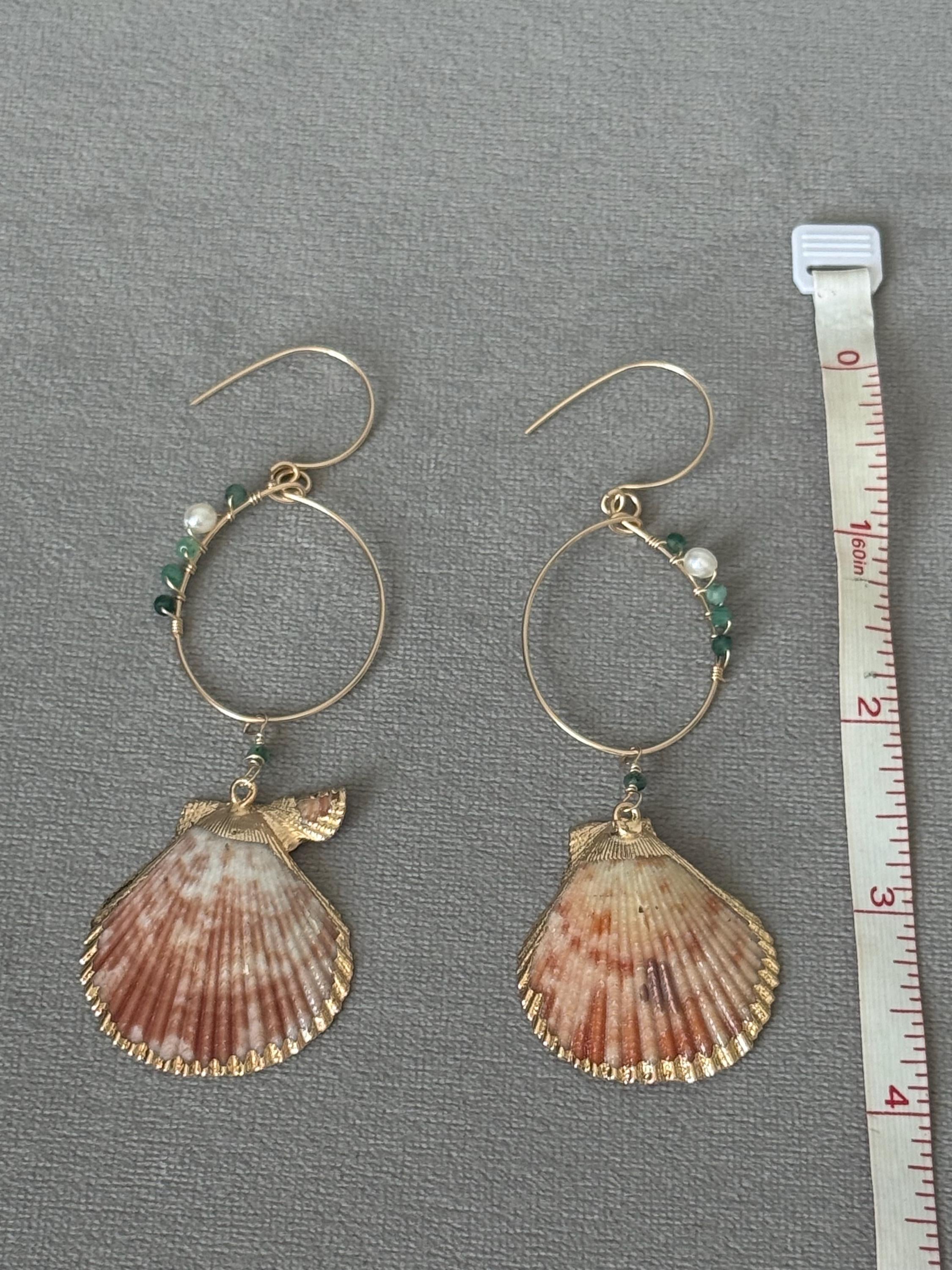 Tidebound Siren Hoop Earrings