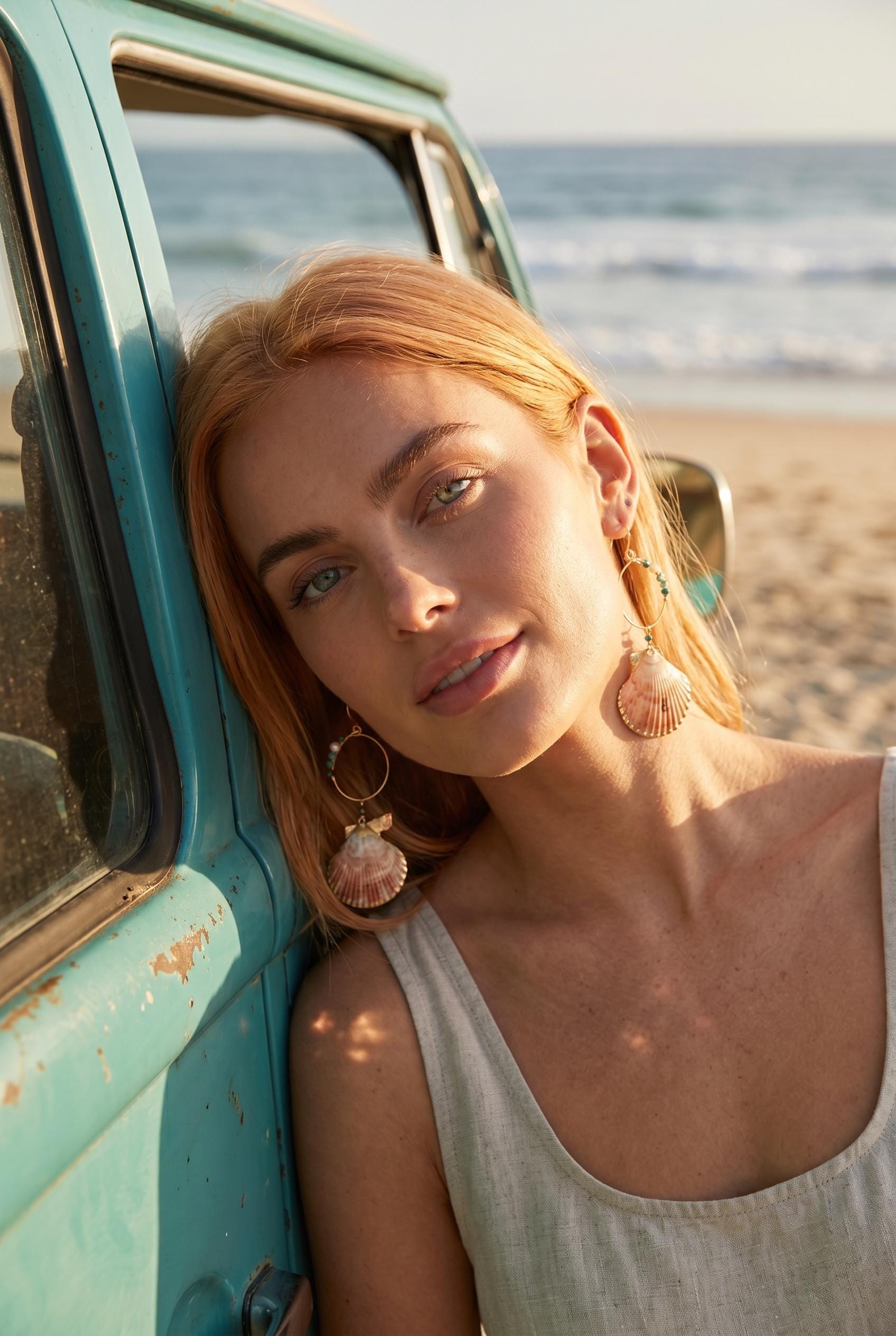 Tidebound Siren Hoop Earrings