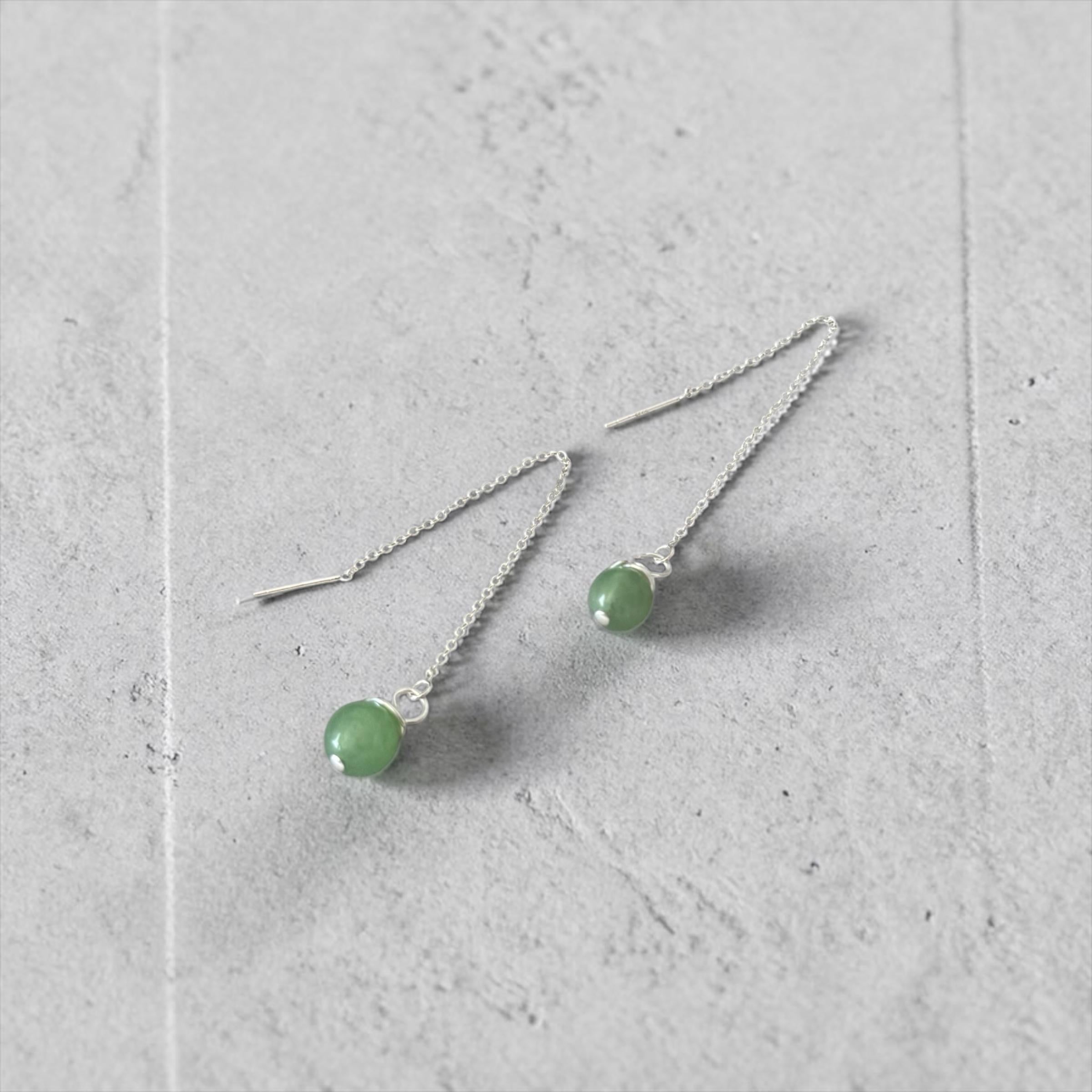 Verdé Drop Threaders Earrings