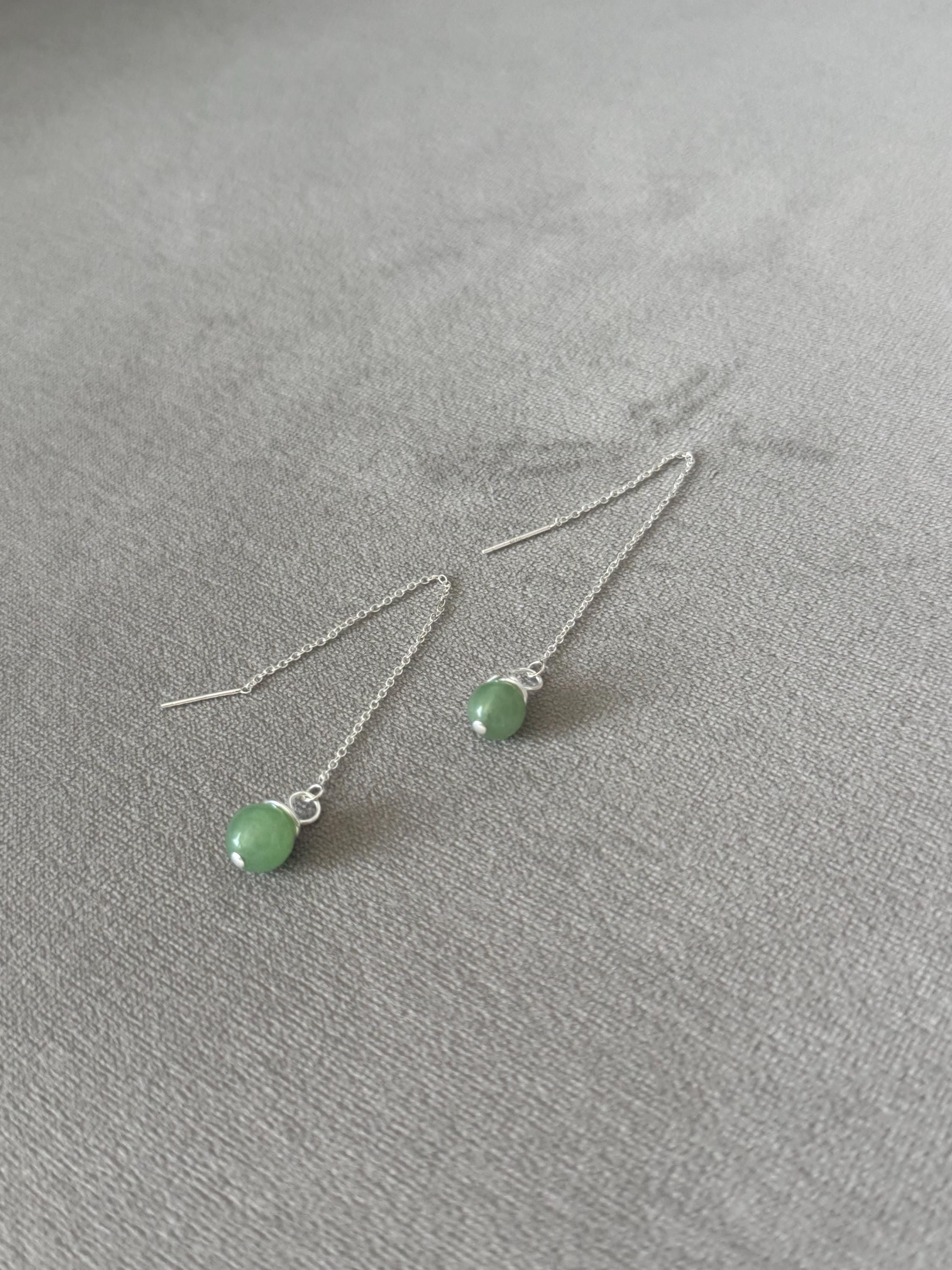 Verdé Drop Threaders Earrings