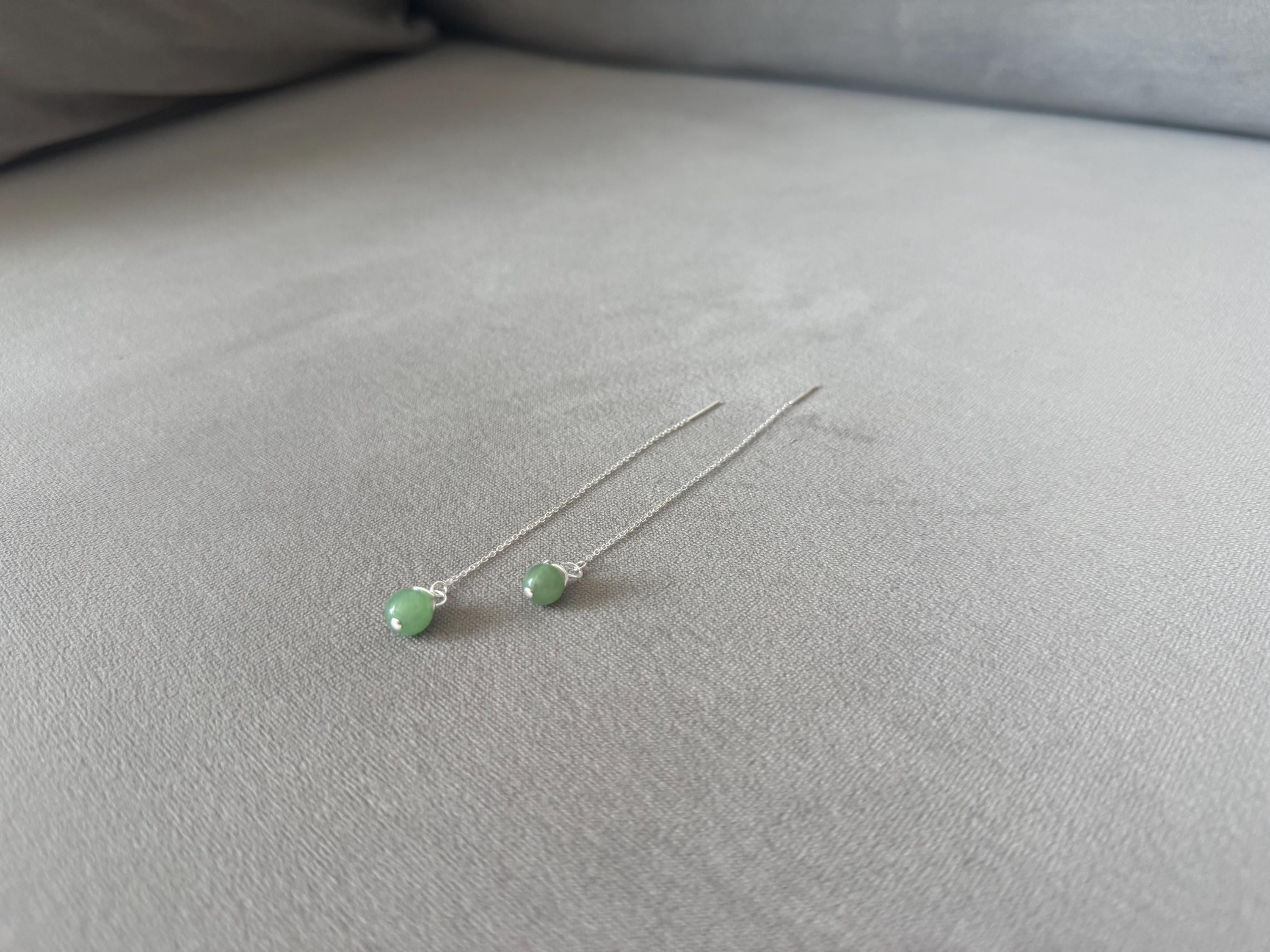Verdé Drop Threaders Earrings