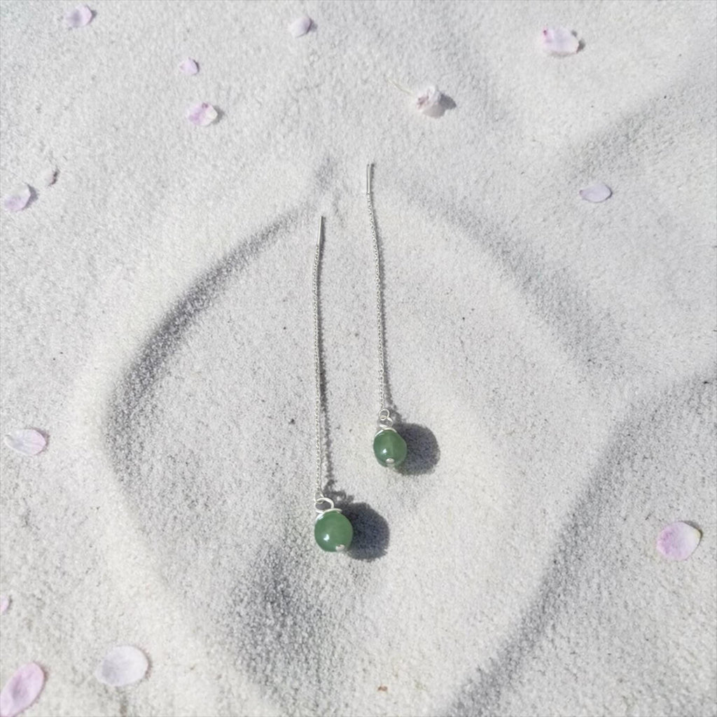 Verdé Drop Threaders Earrings