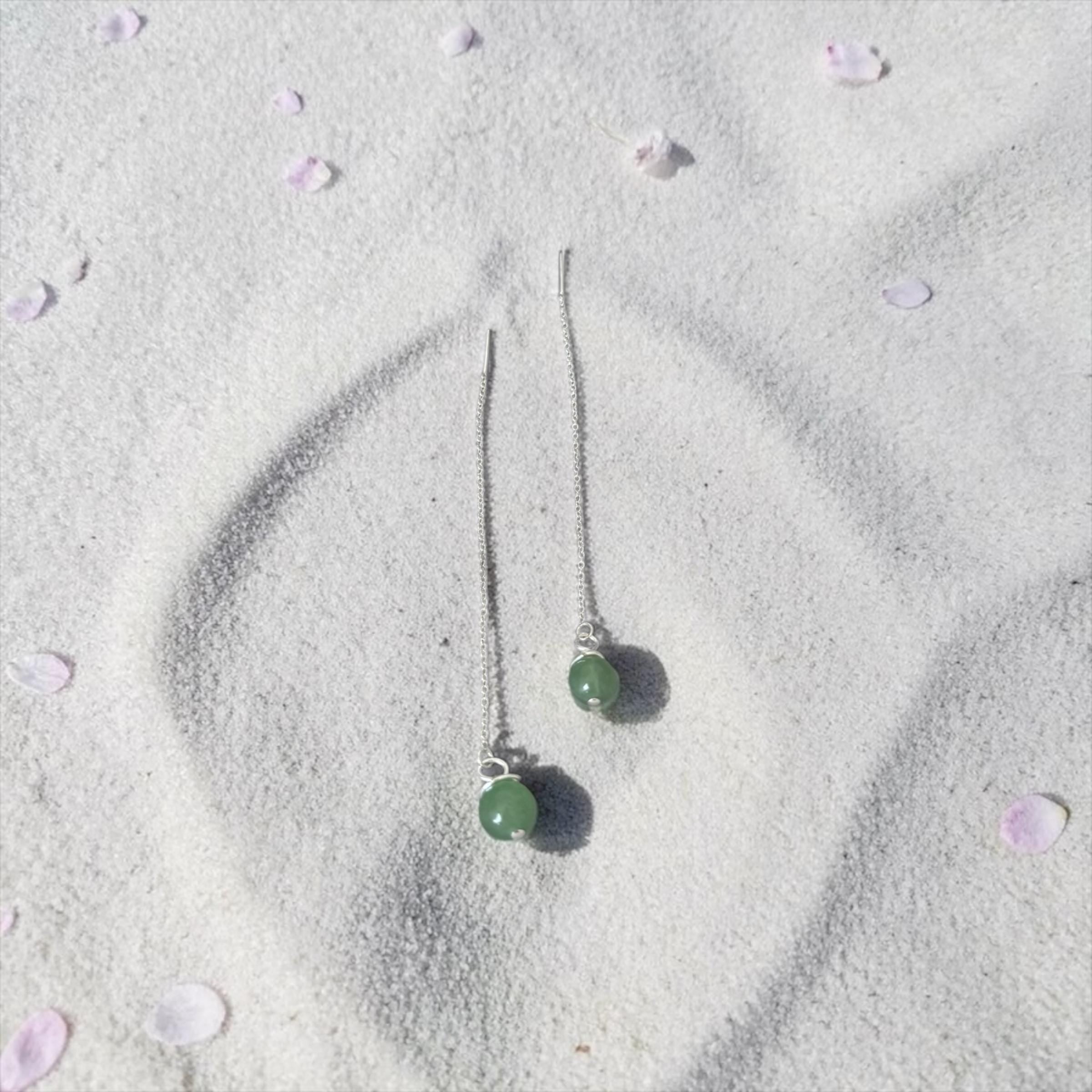 Verdé Drop Threaders Earrings