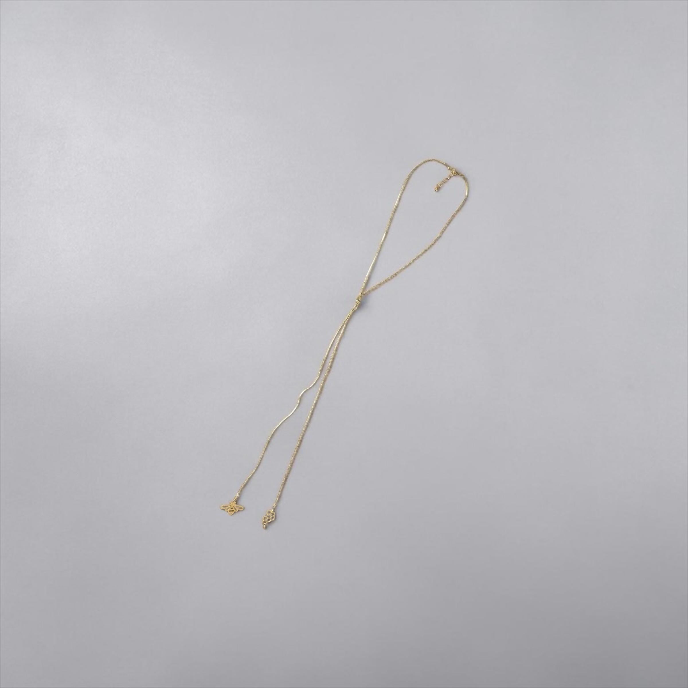 Queen’s Nectar Lariat Slider Necklace