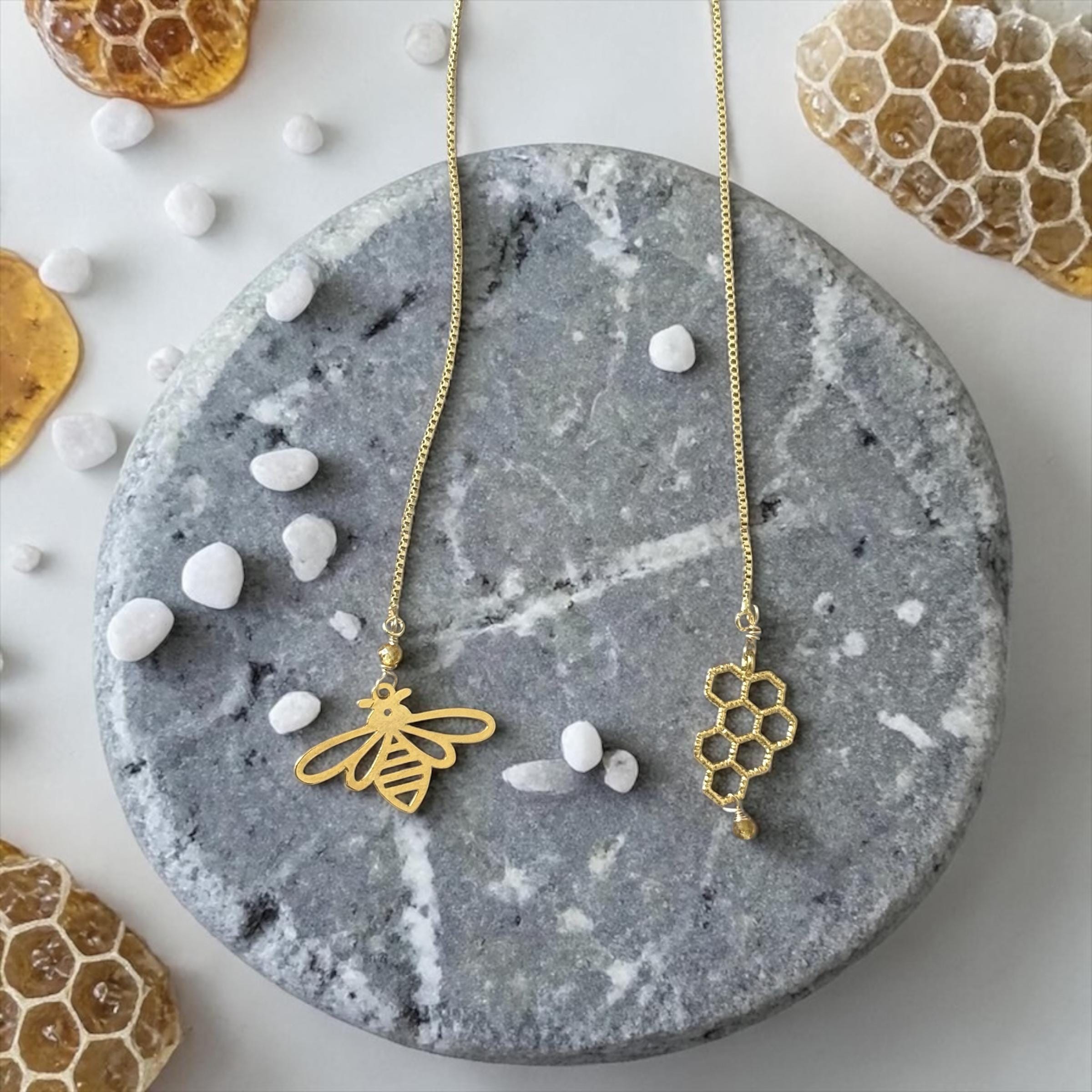 Queen’s Nectar Lariat Slider Necklace