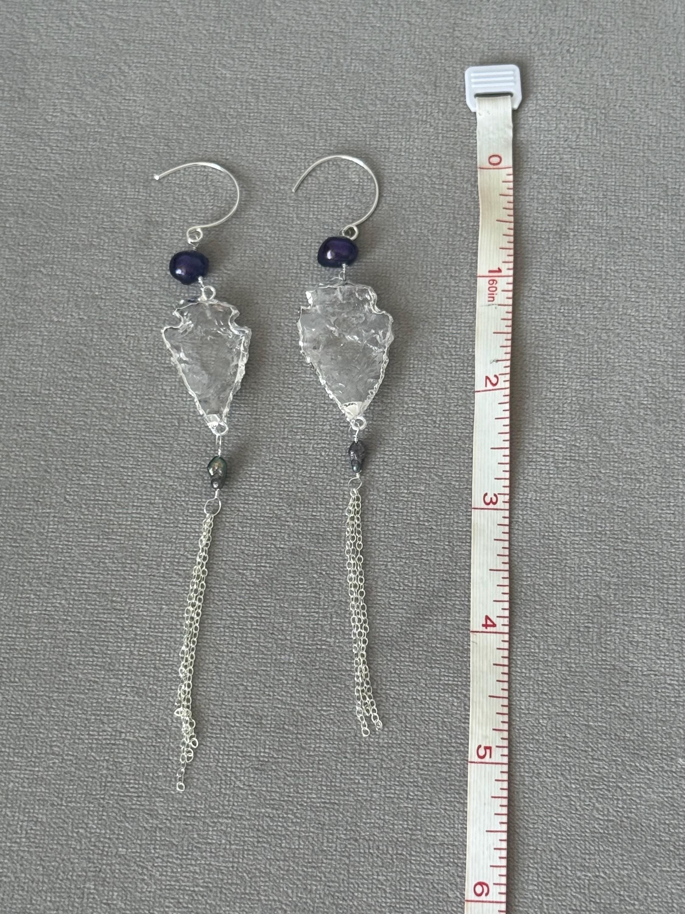 Siren Shard Tassel Earrings