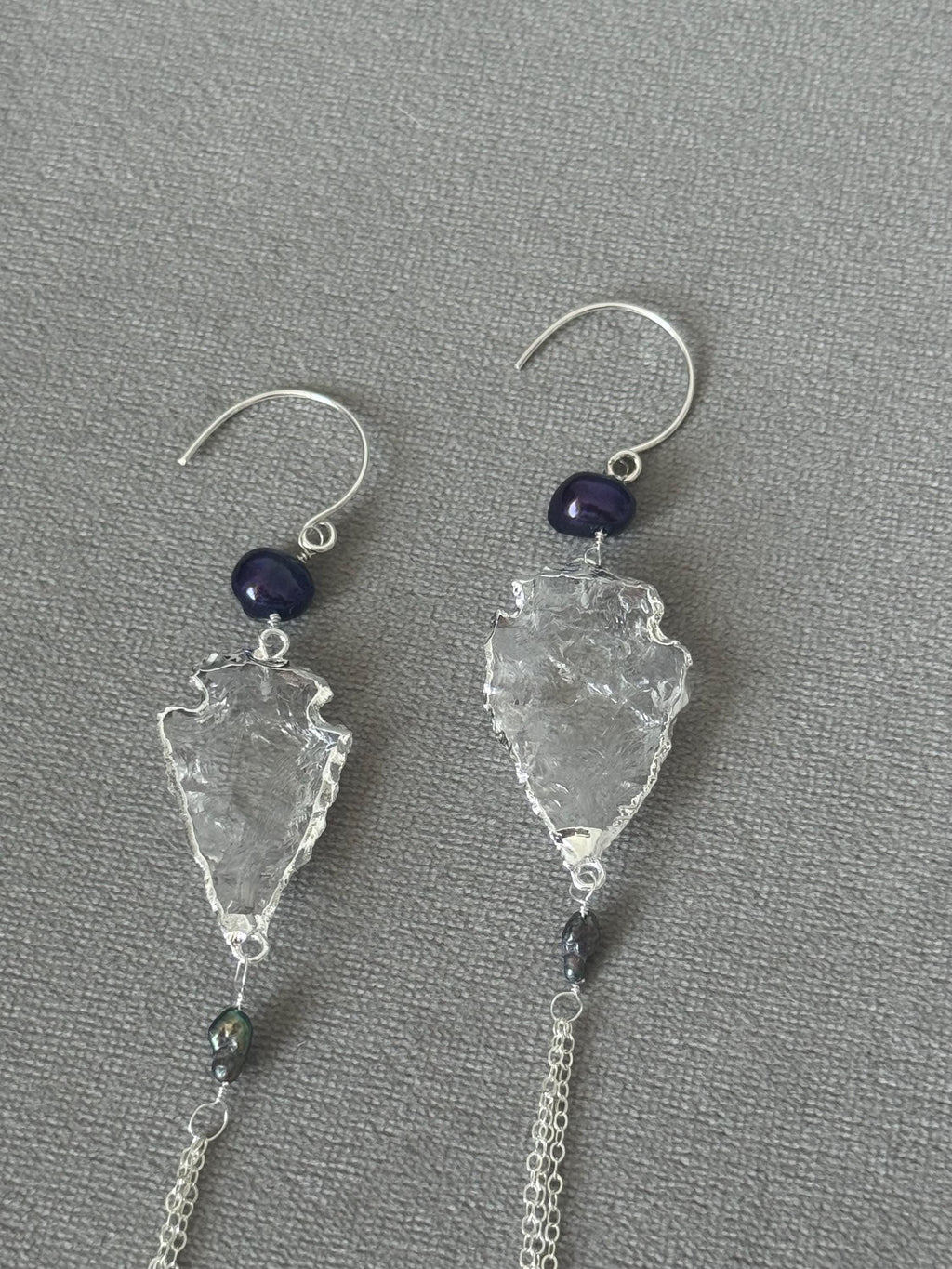 Siren Shard Tassel Earrings