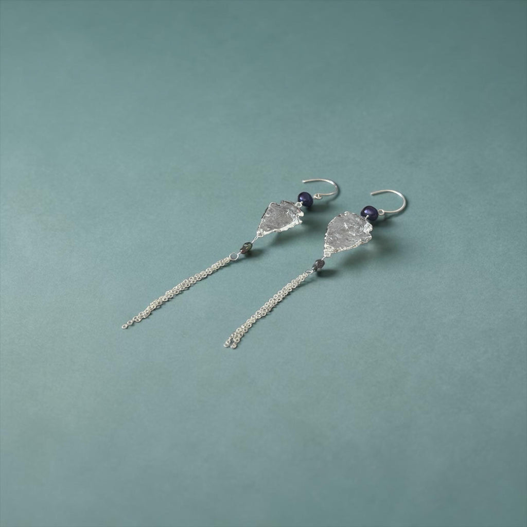 Siren Shard Tassel Earrings