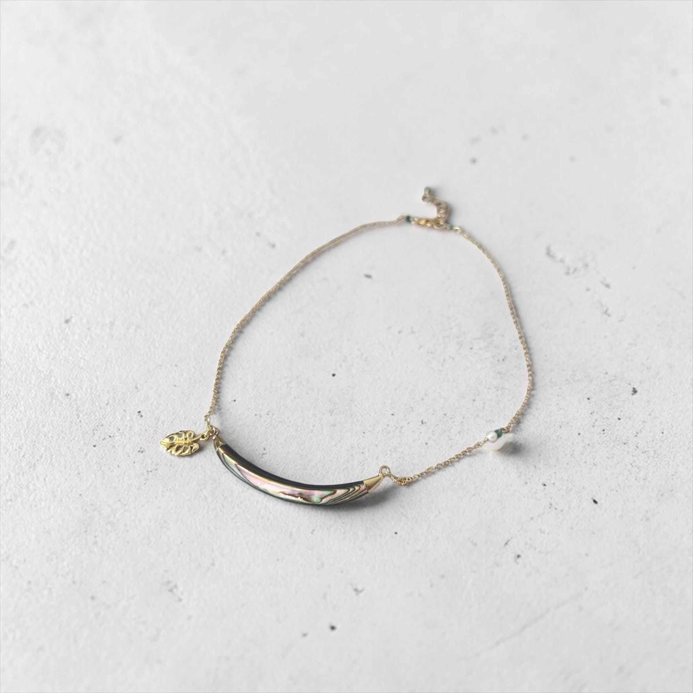 Siren Arc Abalone Necklace