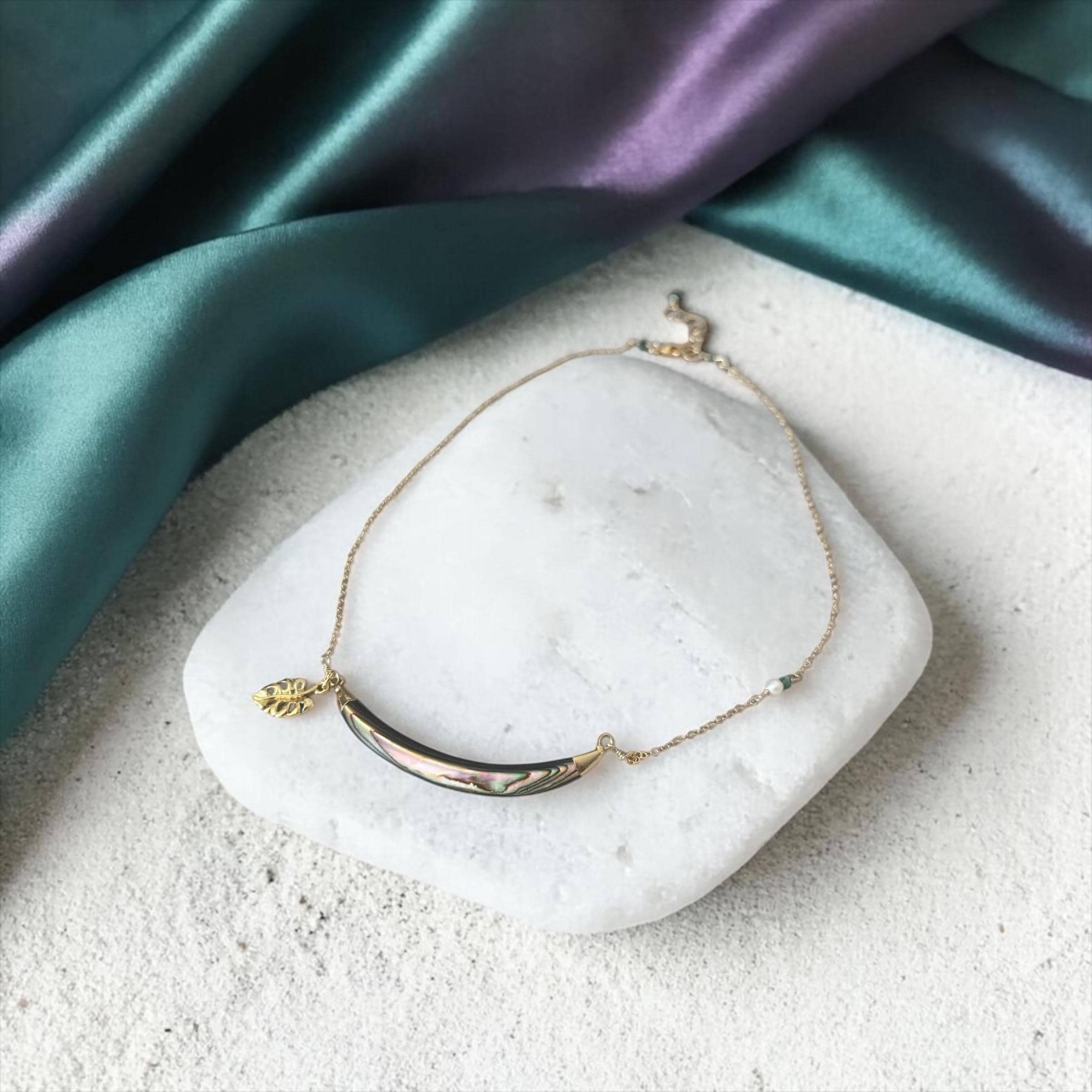 Siren Arc Abalone Necklace