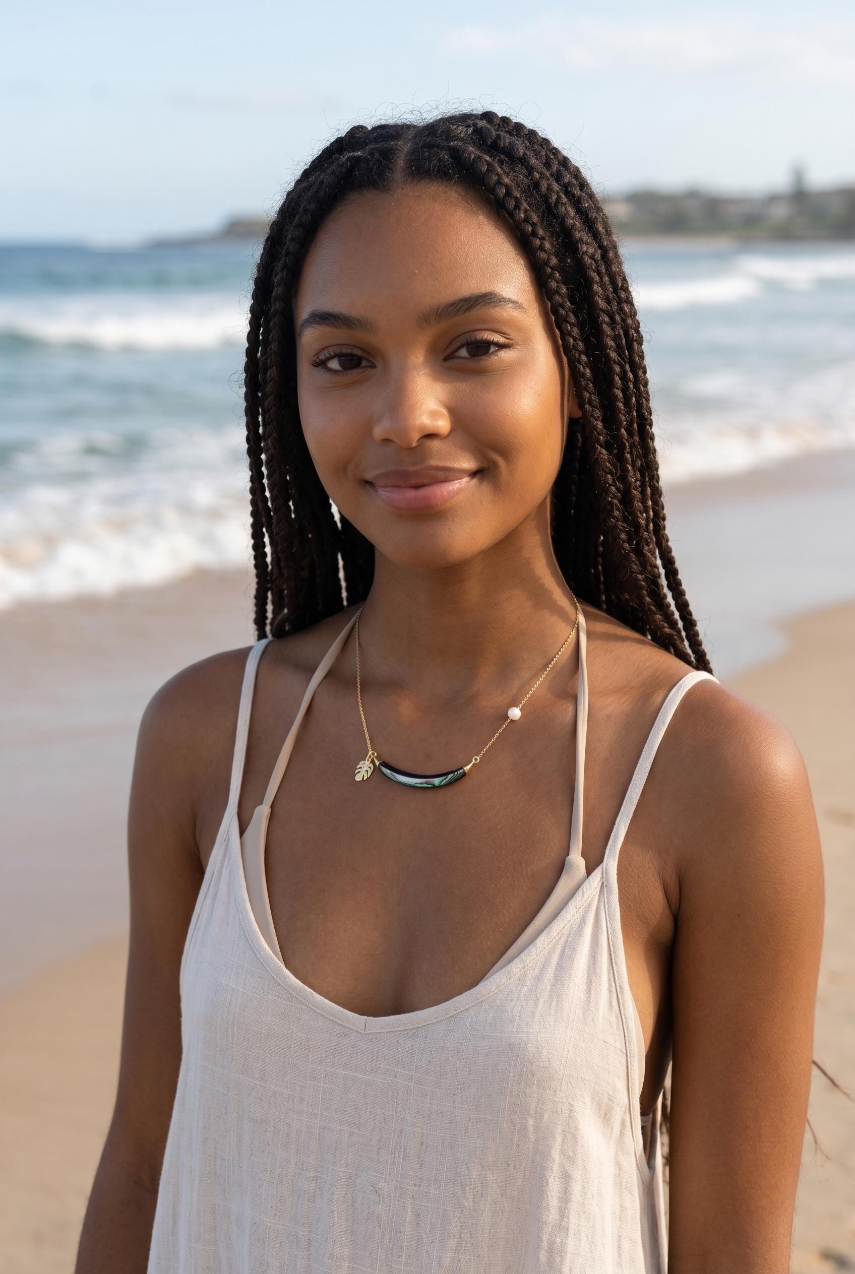 Siren Arc Abalone Necklace