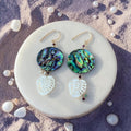 Iridescent Tide Statement Drop Earrings