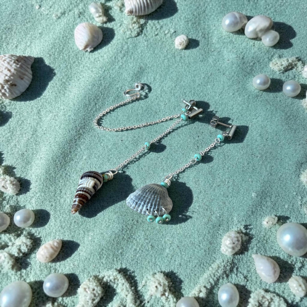 Tidal Muse Chain Drop Earrings