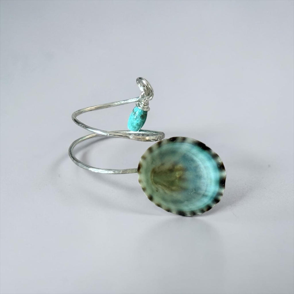 Tidepool Edge Opihi Hammered Wrap Ring
