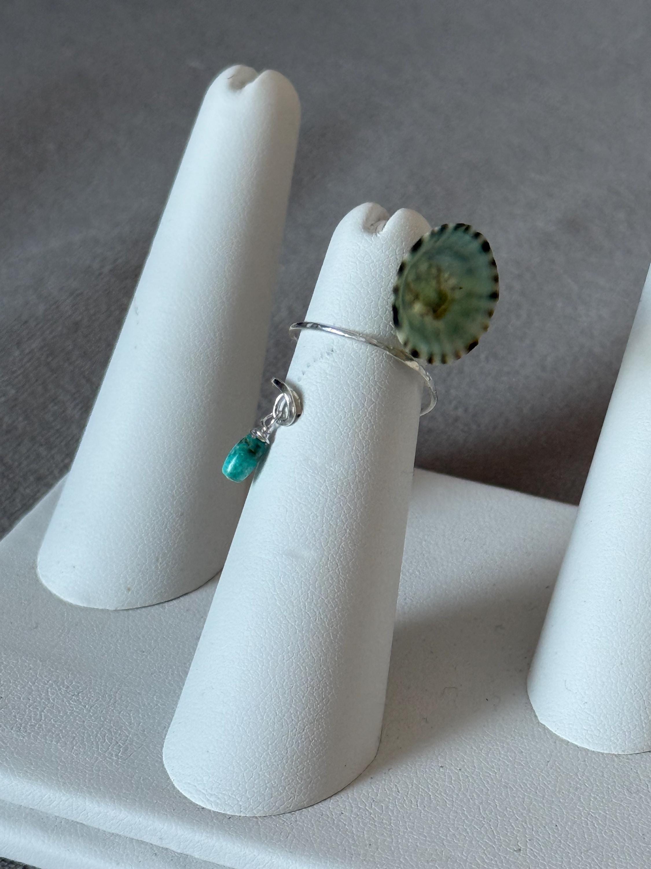 Tidepool Edge Opihi Hammered Wrap Ring