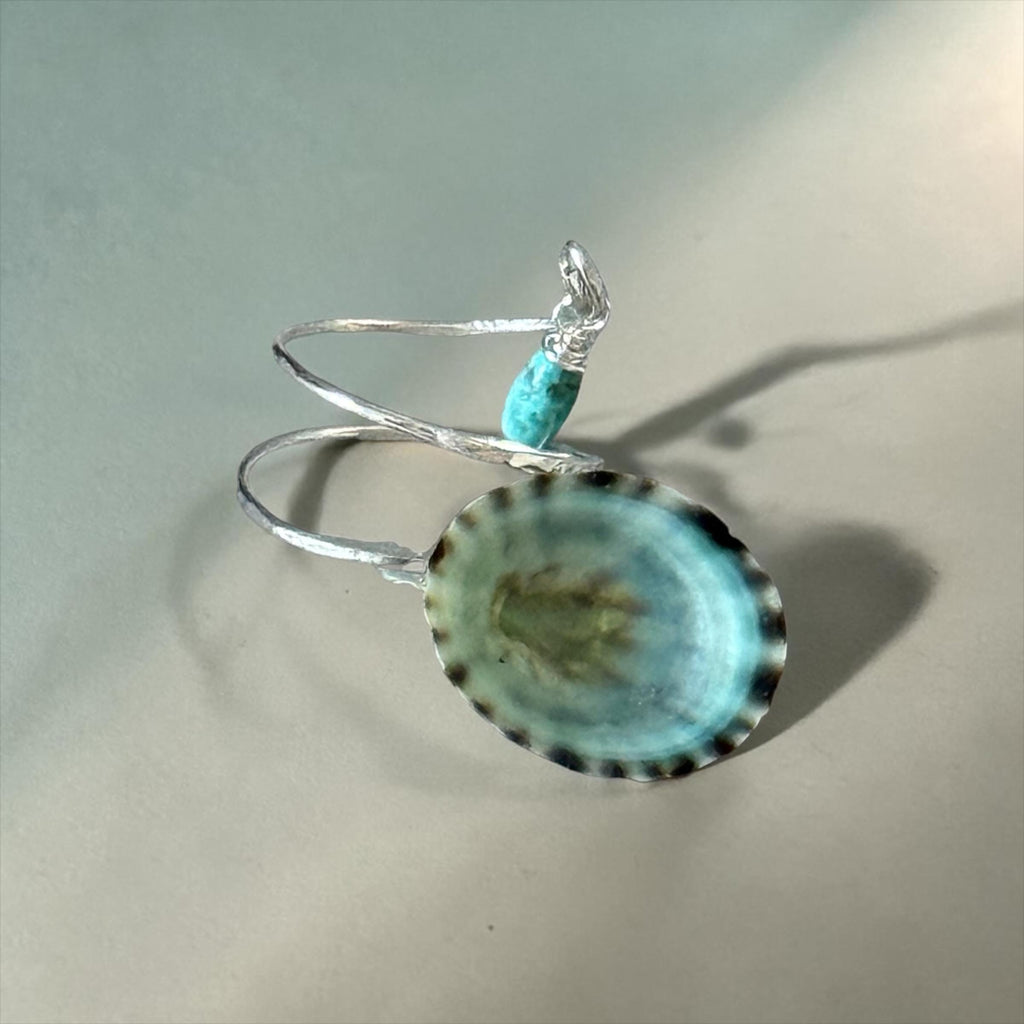 Tidepool Edge Opihi Hammered Wrap Ring