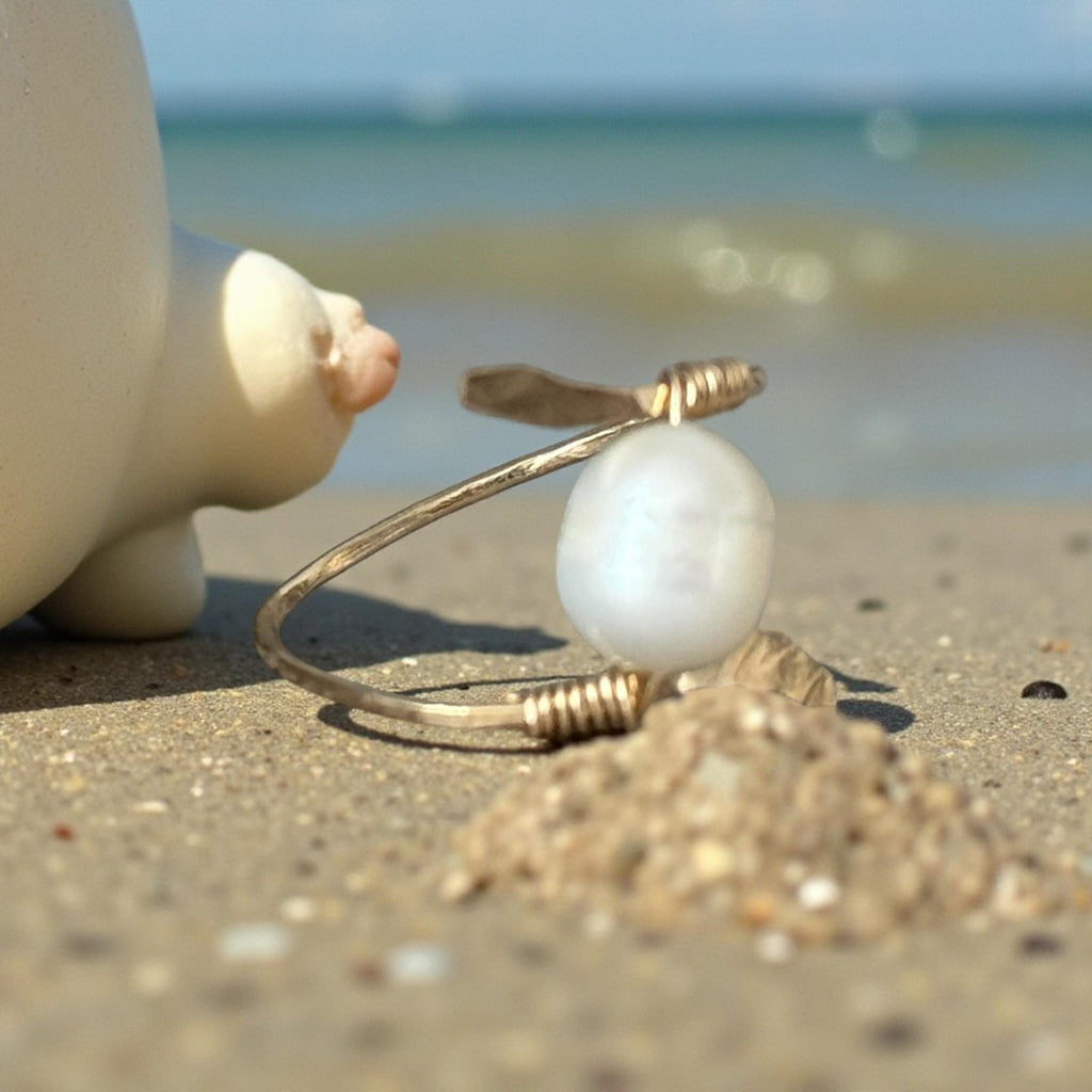 Ivory Tension Pearl Ring
