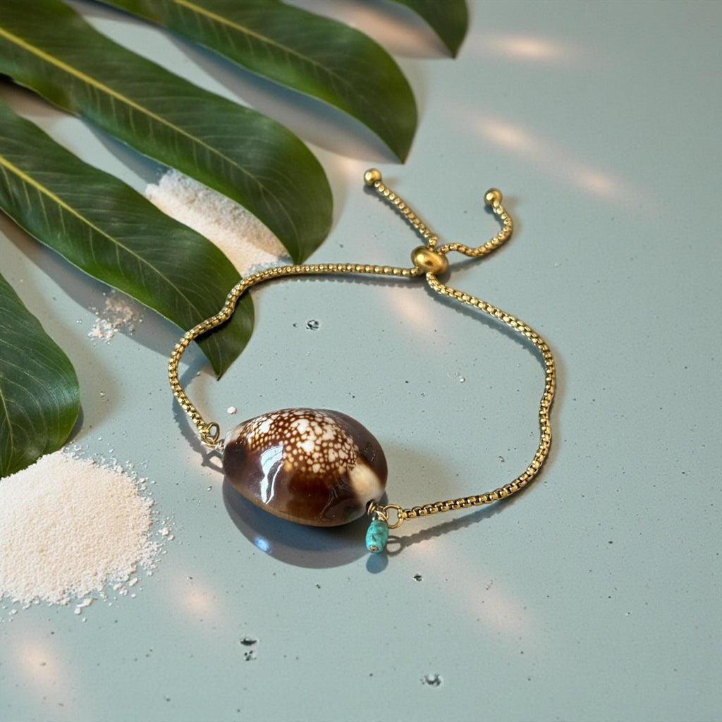 Sea Goddess Cowrie Bolo Bracelet