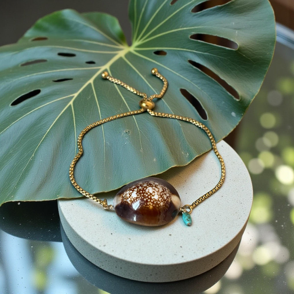 Sea Goddess Cowrie Bolo Bracelet
