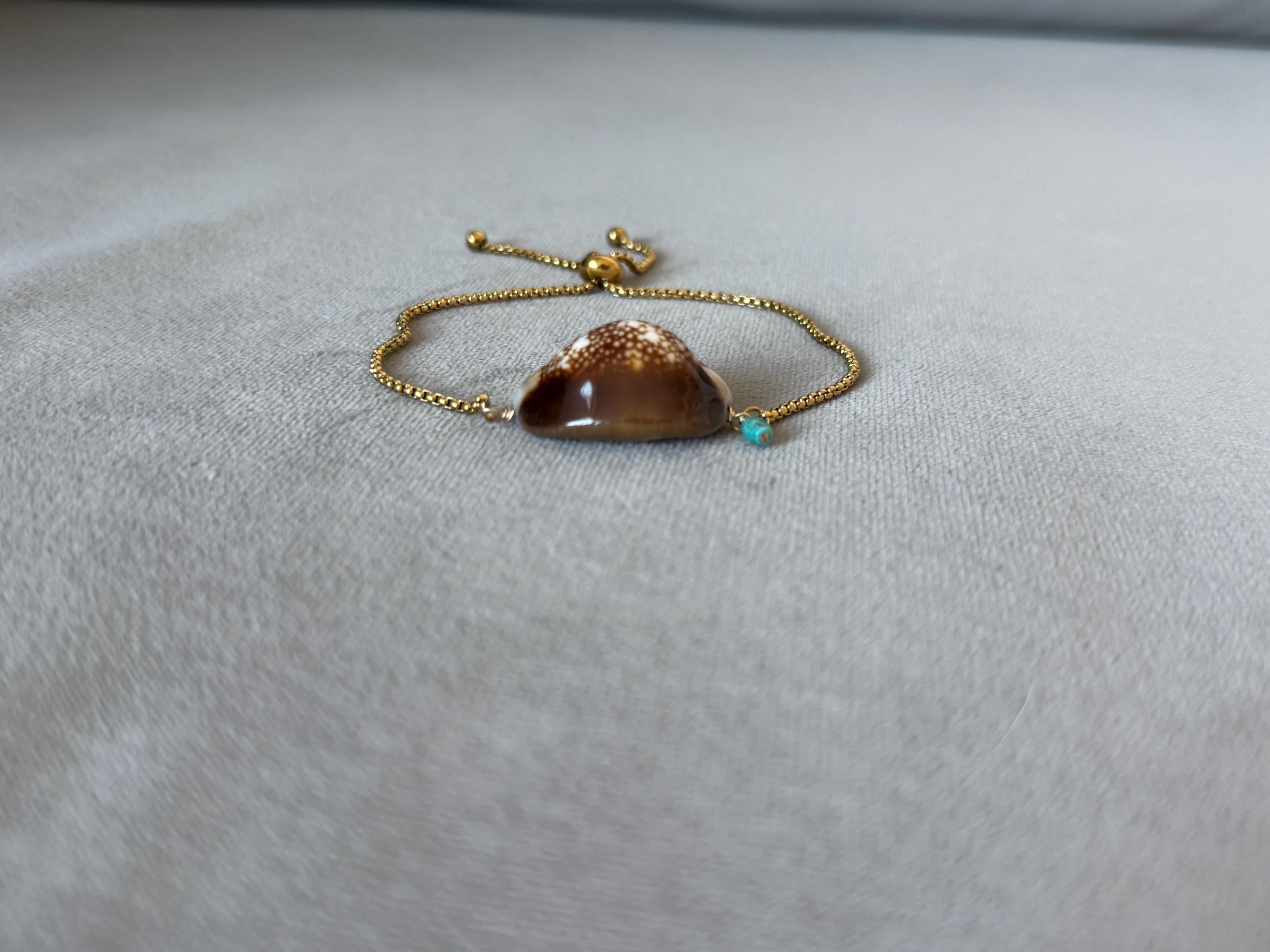 Sea Goddess Cowrie Bolo Bracelet
