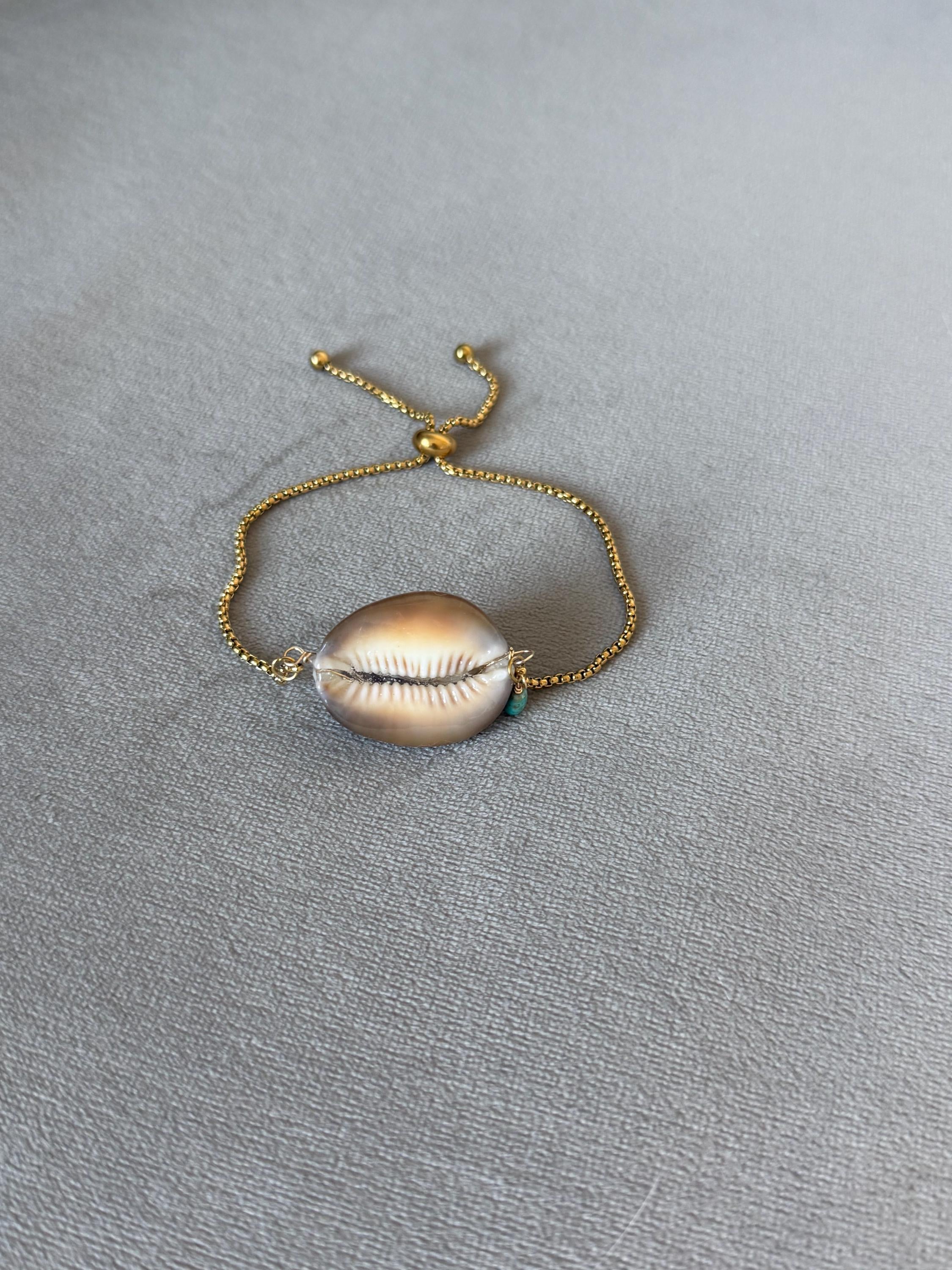 Sea Goddess Cowrie Bolo Bracelet