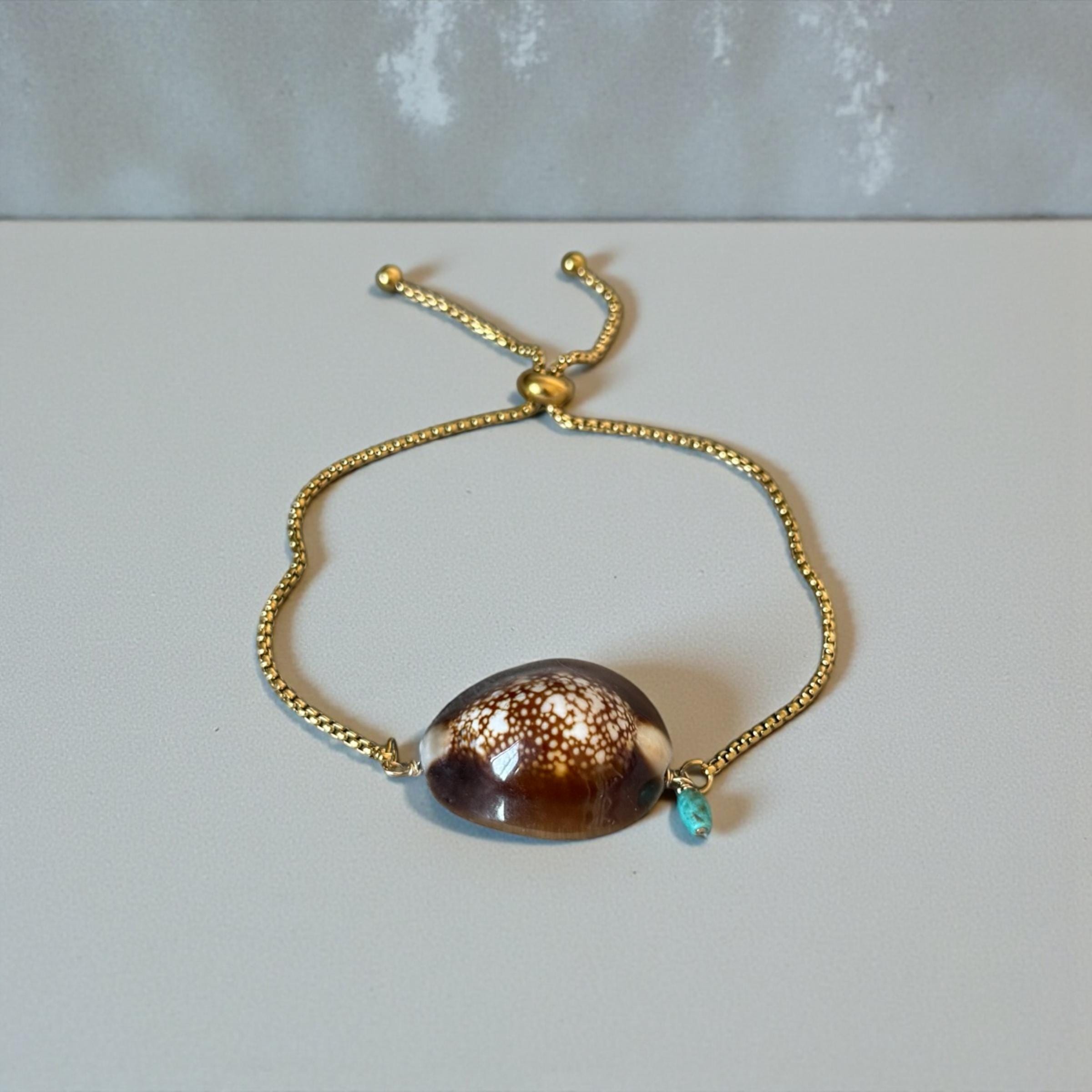 Sea Goddess Cowrie Bolo Bracelet