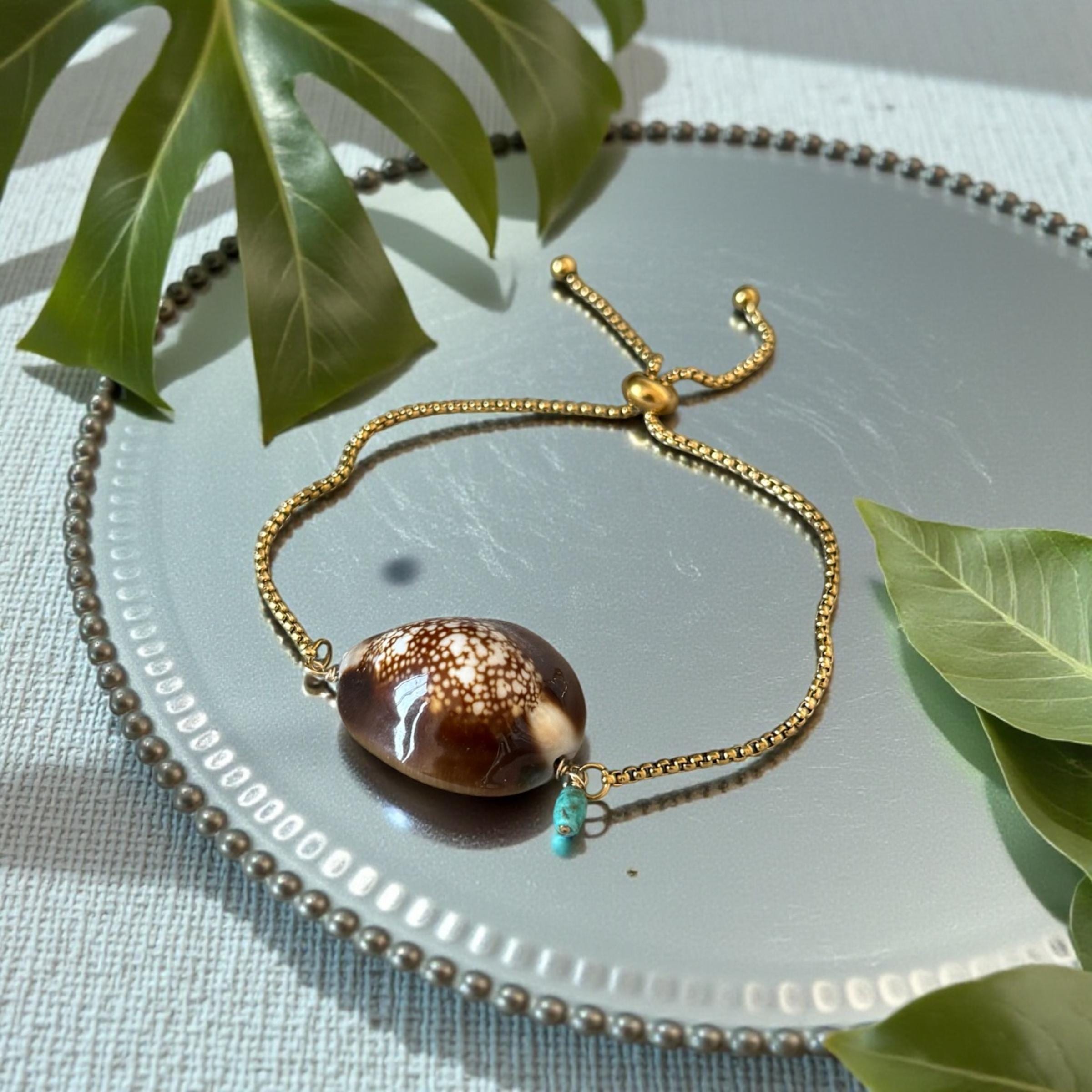 Sea Goddess Cowrie Bolo Bracelet