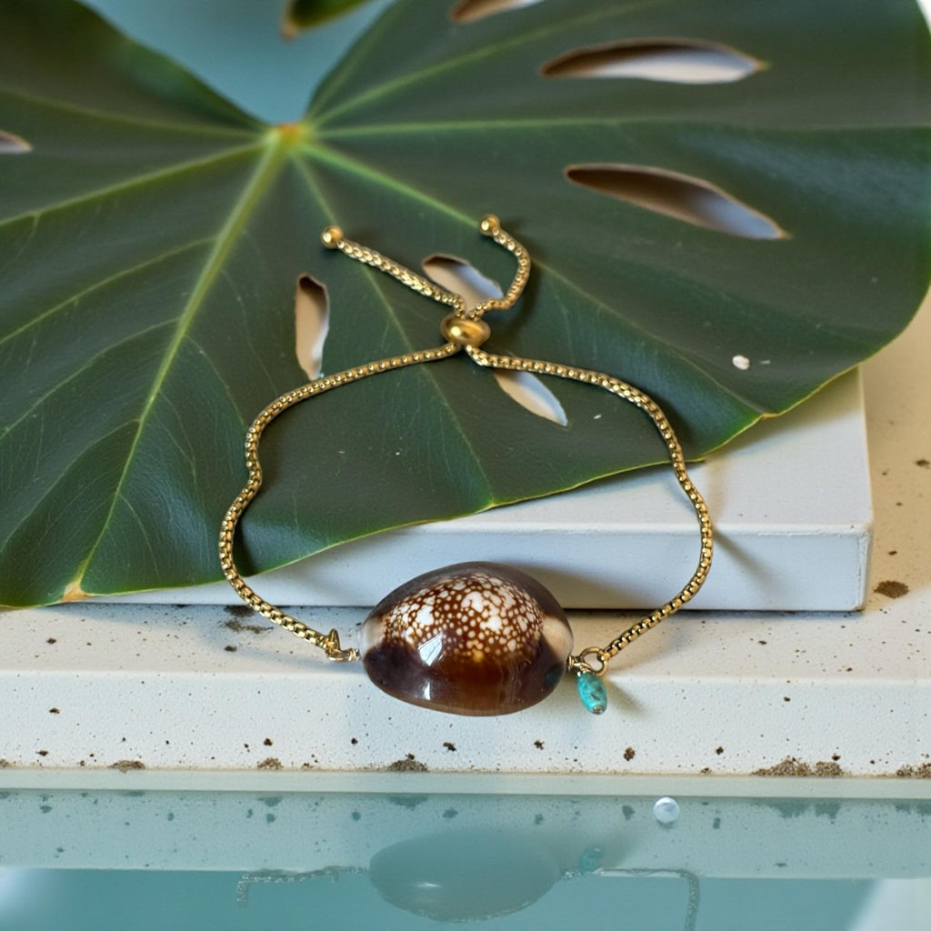 Sea Goddess Cowrie Bolo Bracelet