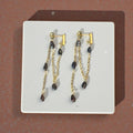 Raven Cascade Pearl Earrings