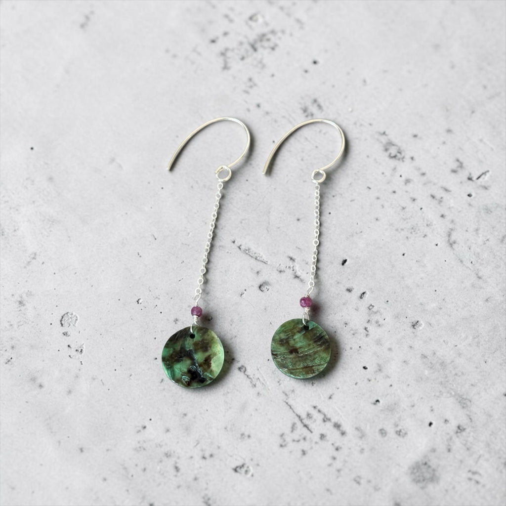 Forest Siren Abalone Earrings
