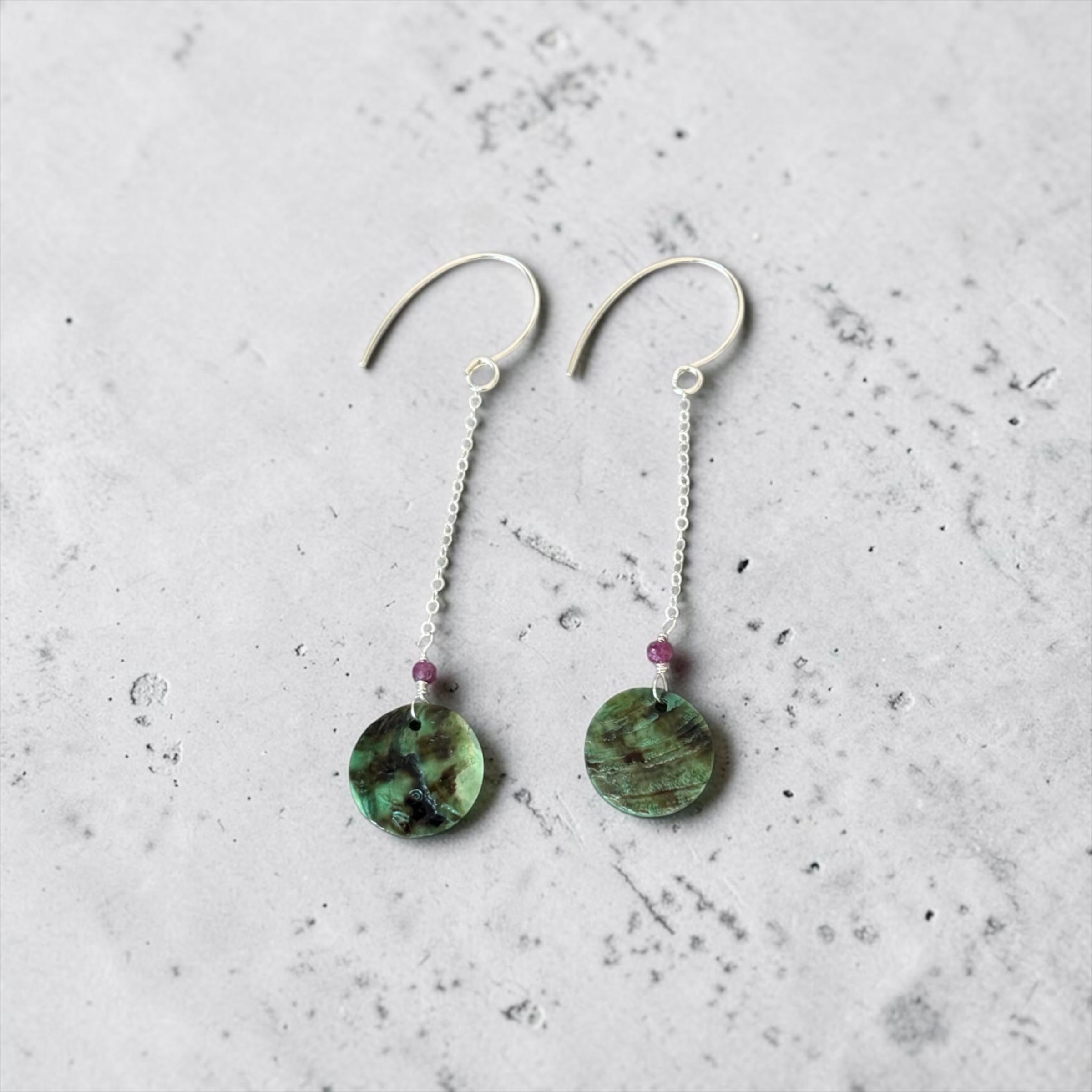Forest Siren Abalone Earrings
