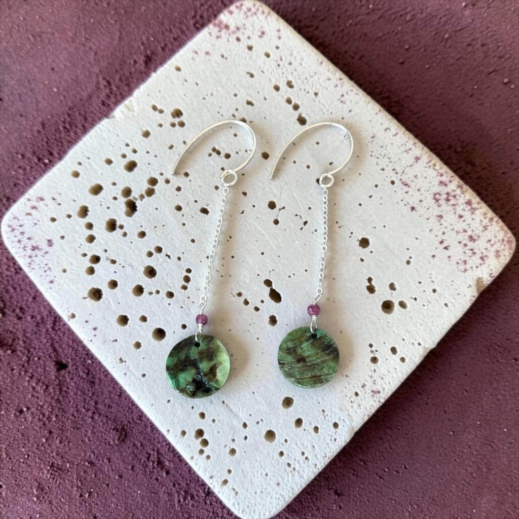 Forest Siren Abalone Earrings