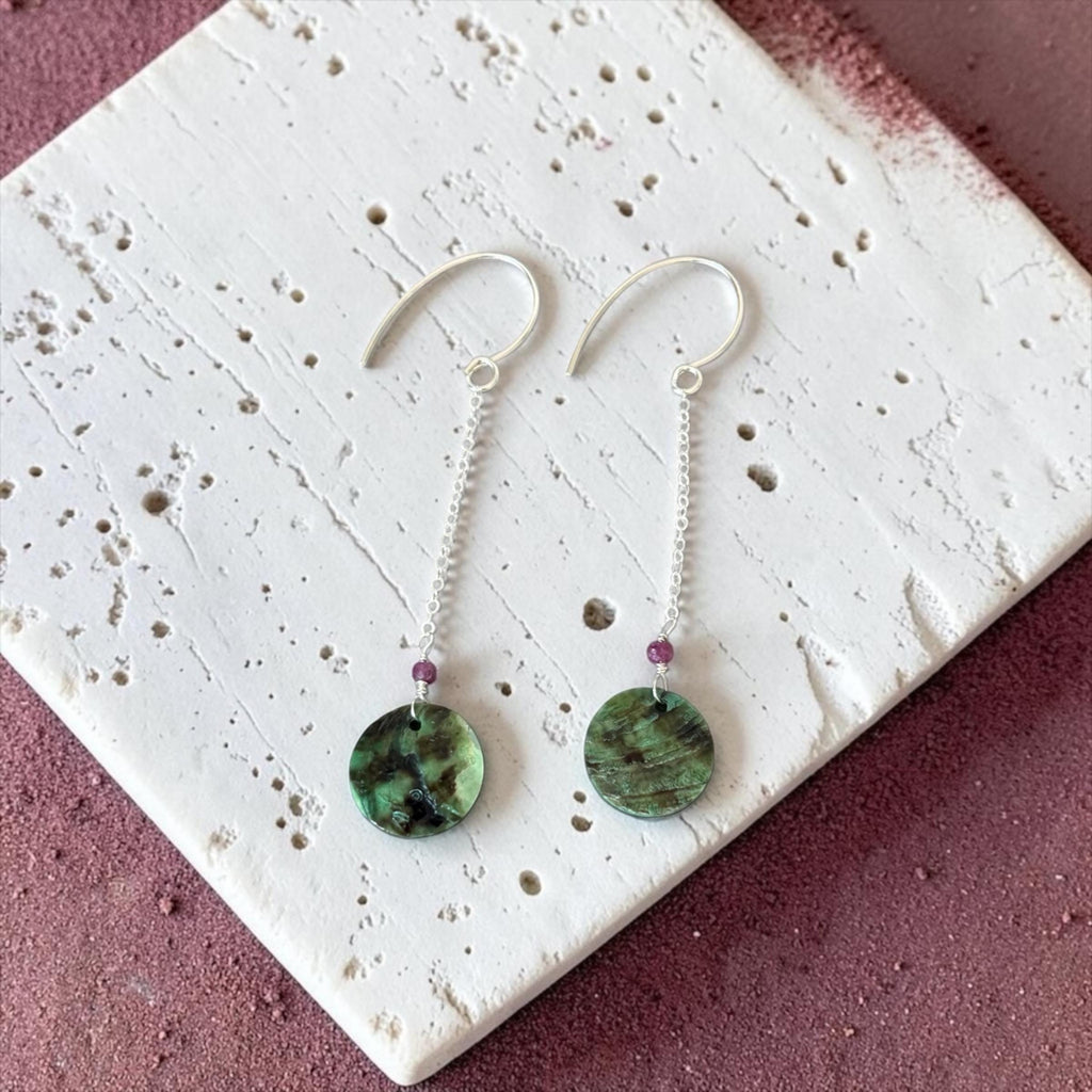 Forest Siren Abalone Earrings
