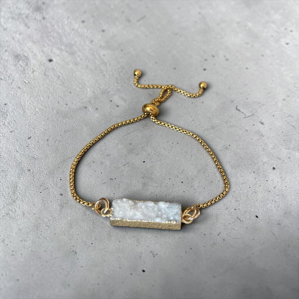 Celestial Frost Druzy Bracelet