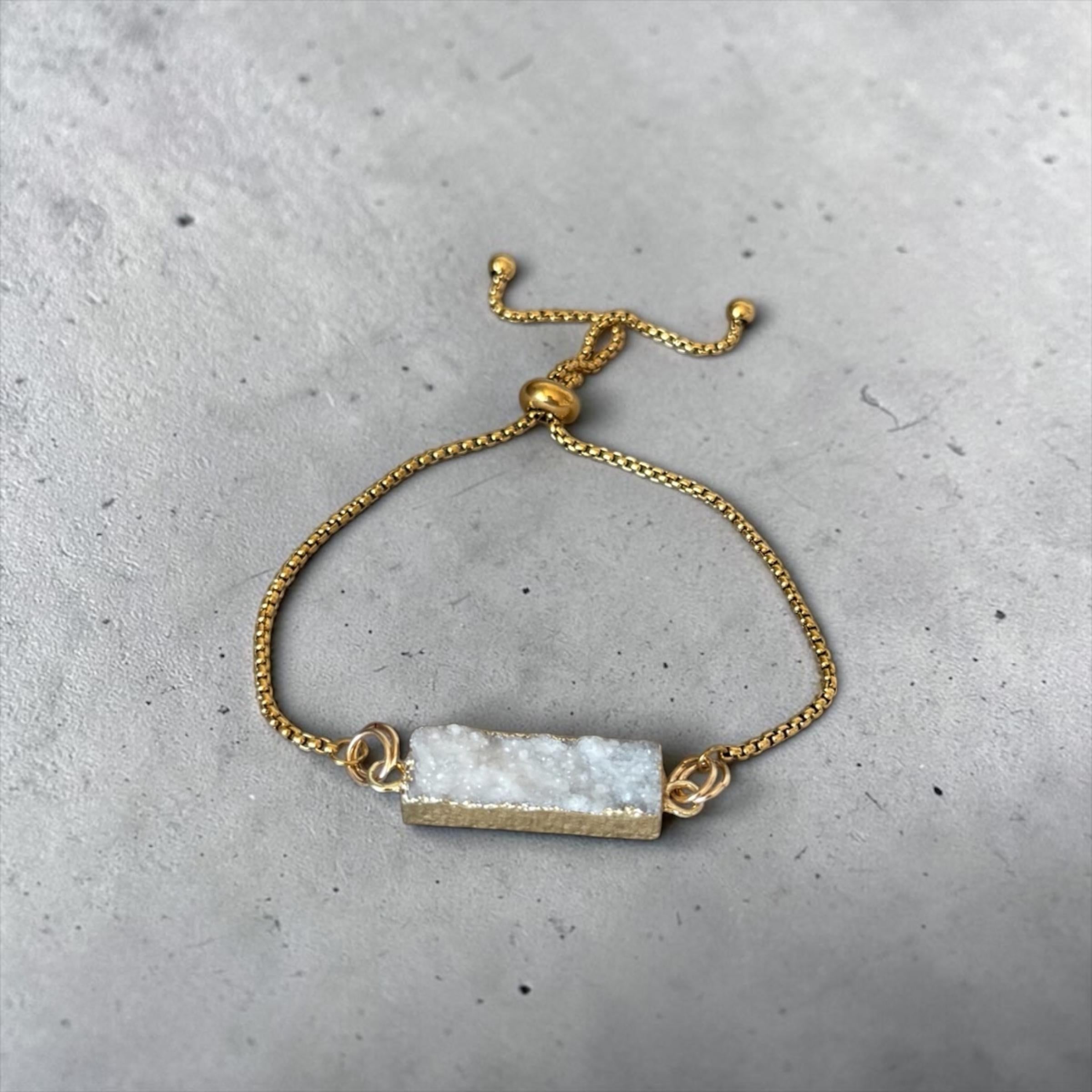 Celestial Frost Druzy Bracelet