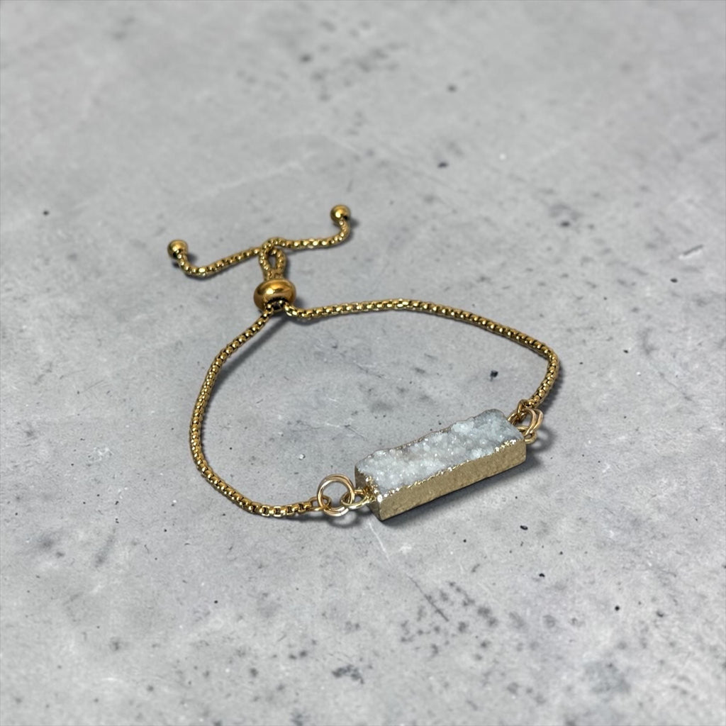 Celestial Frost Druzy Bracelet