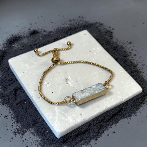 Celestial Frost Druzy Bracelet