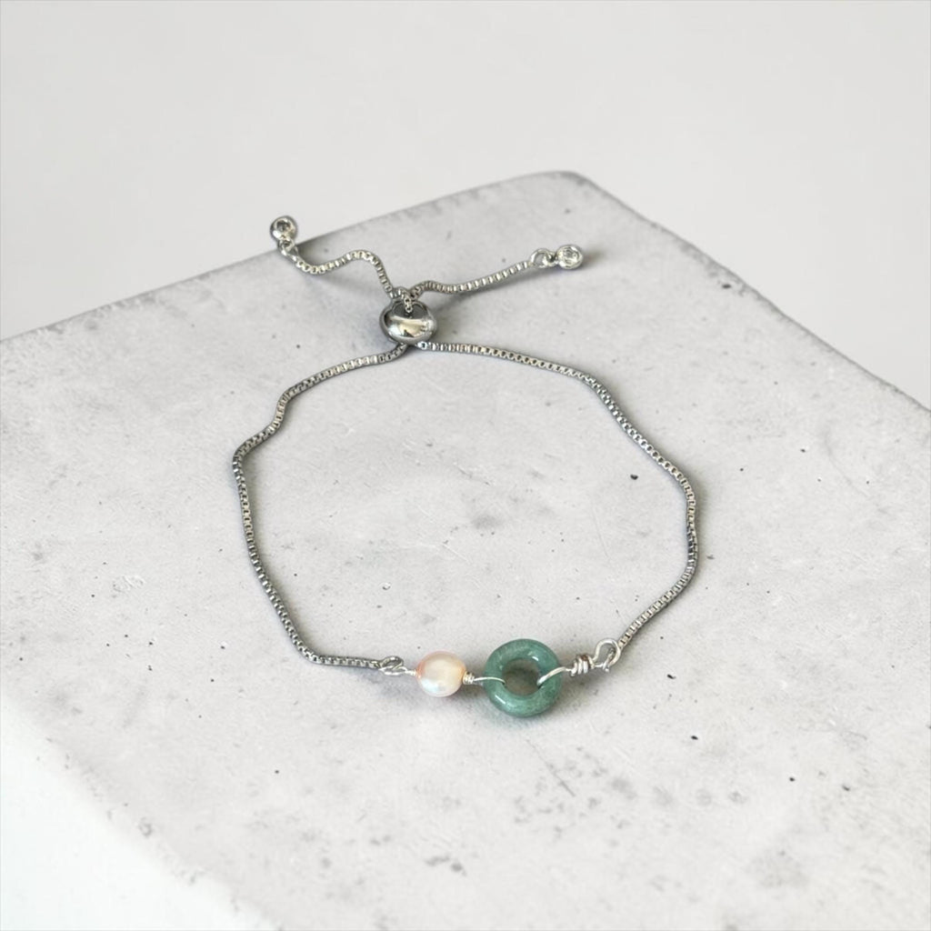 Celestial Balance Jade Bolo Bracelet