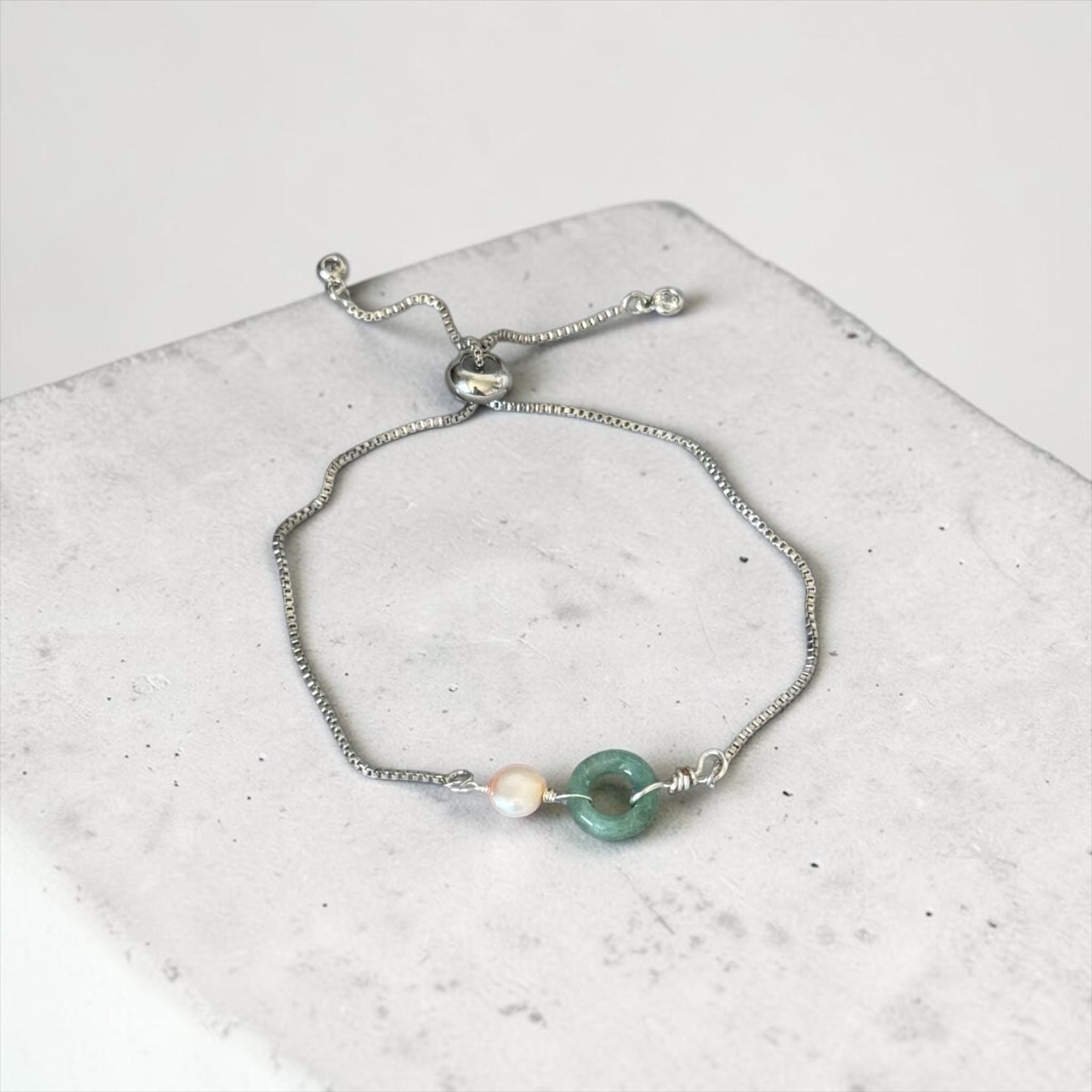 Celestial Balance Jade Bolo Bracelet