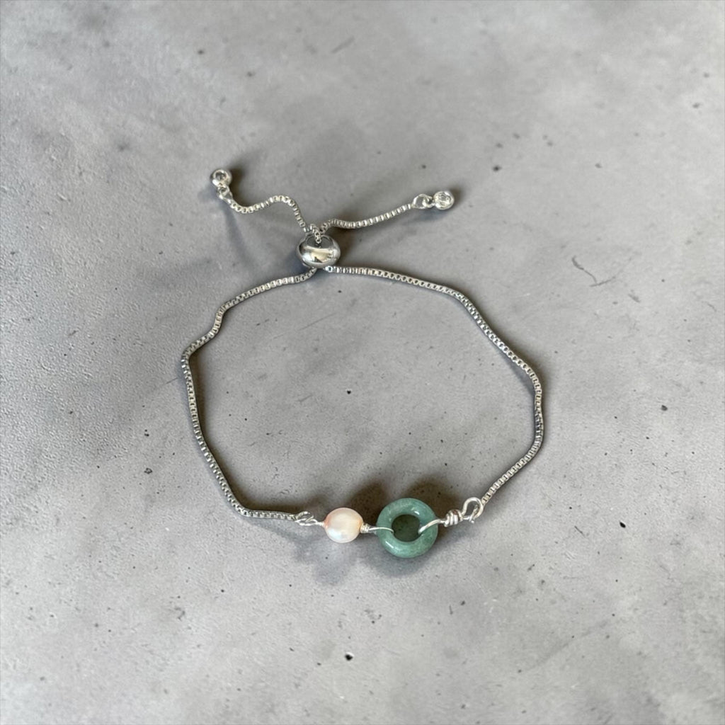 Celestial Balance Jade Bolo Bracelet