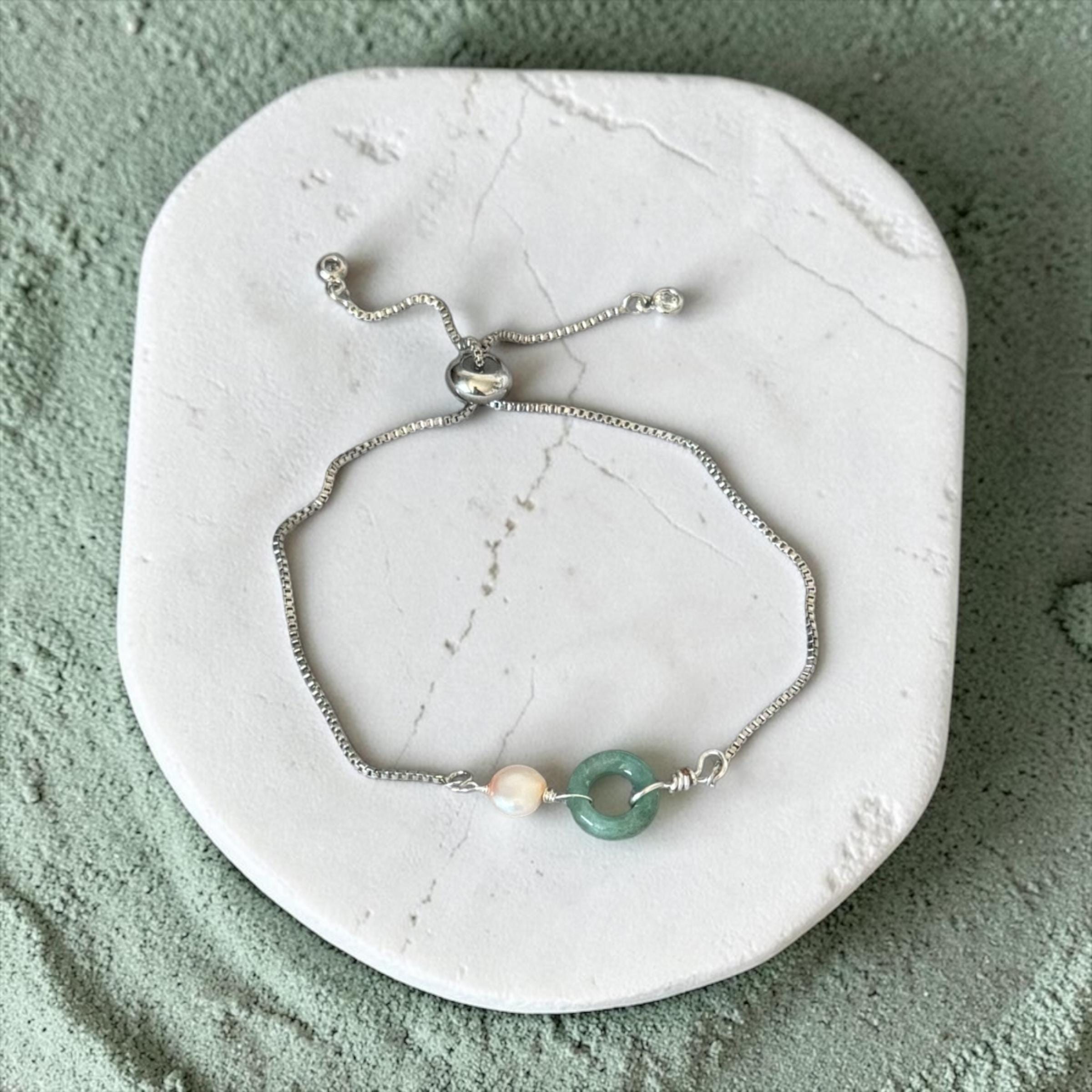 Celestial Balance Jade Bolo Bracelet