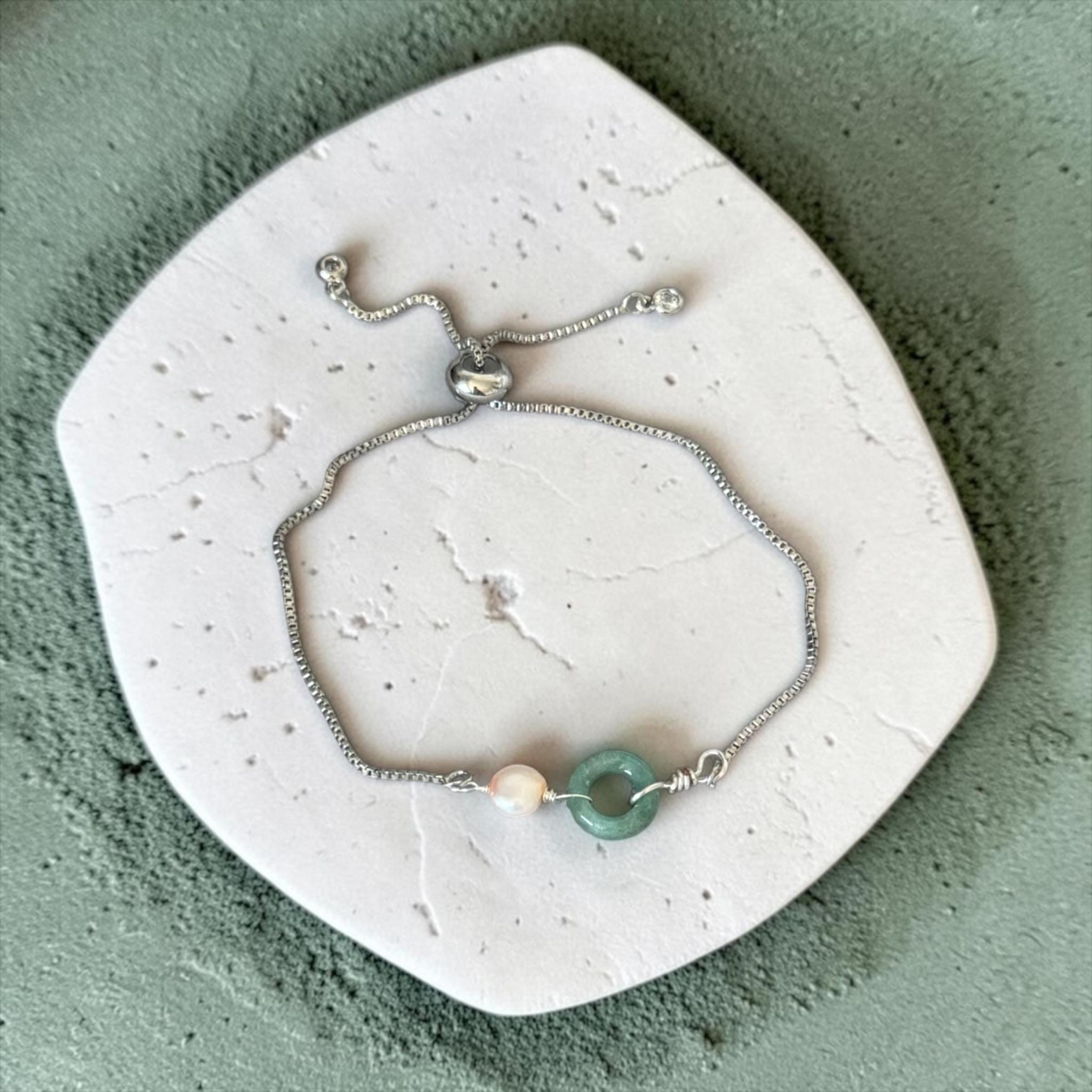 Celestial Balance Jade Bolo Bracelet