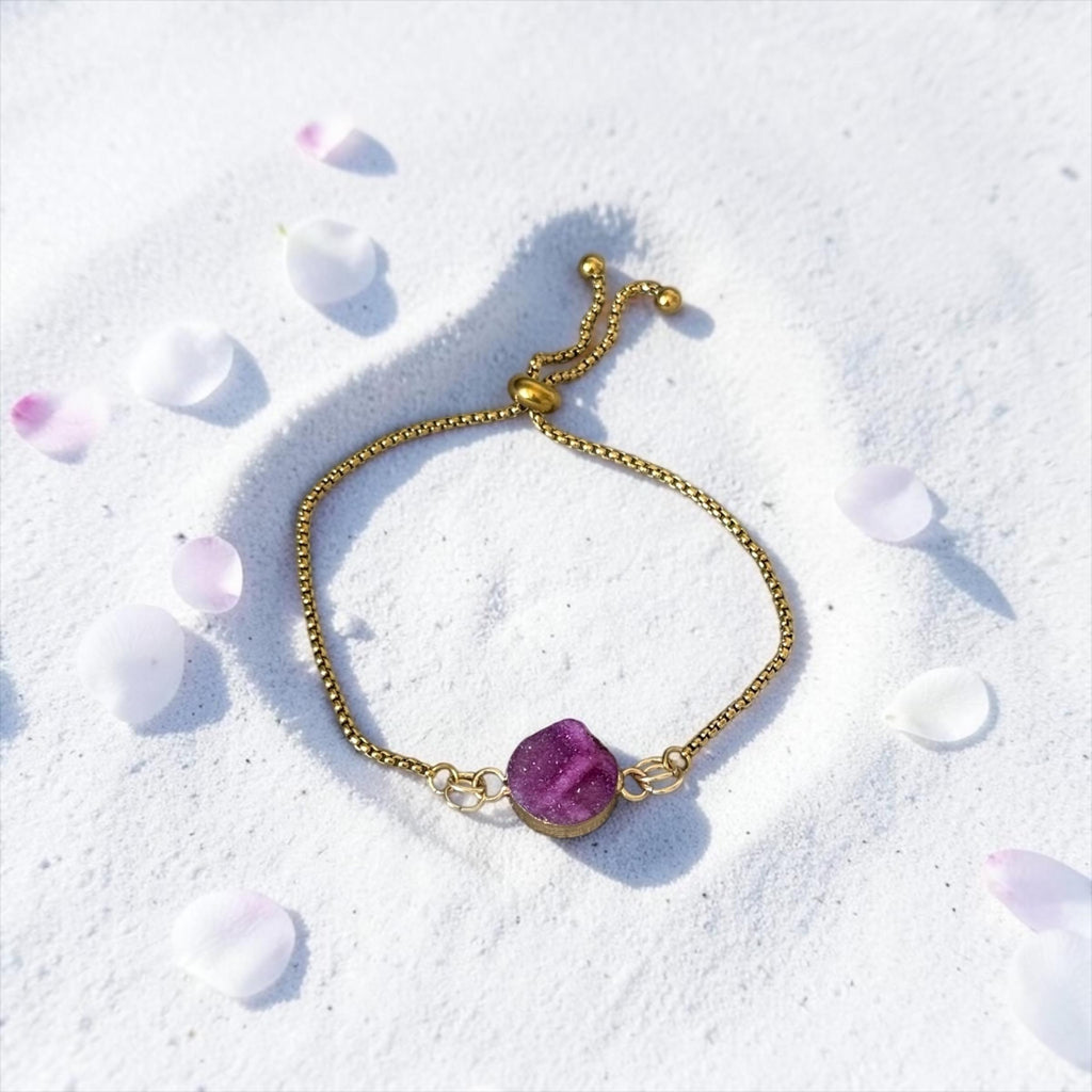 Crimson Eclipse Bolo Bracelet