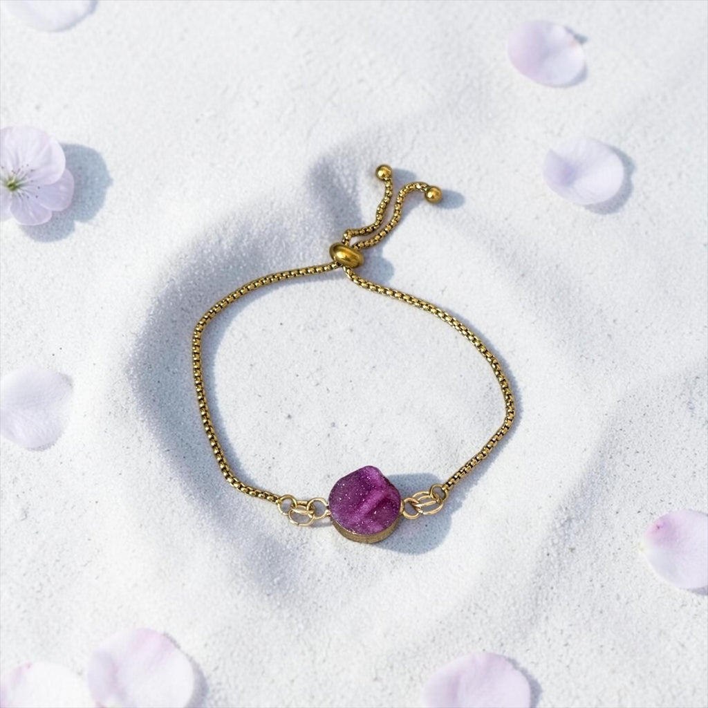 Crimson Eclipse Bolo Bracelet