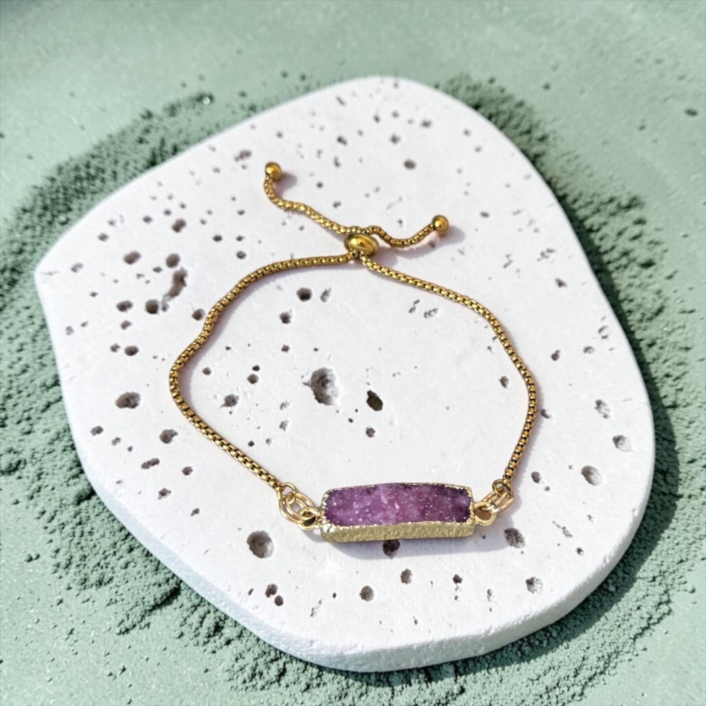Bordeaux Eclipse Bolo Bracelet