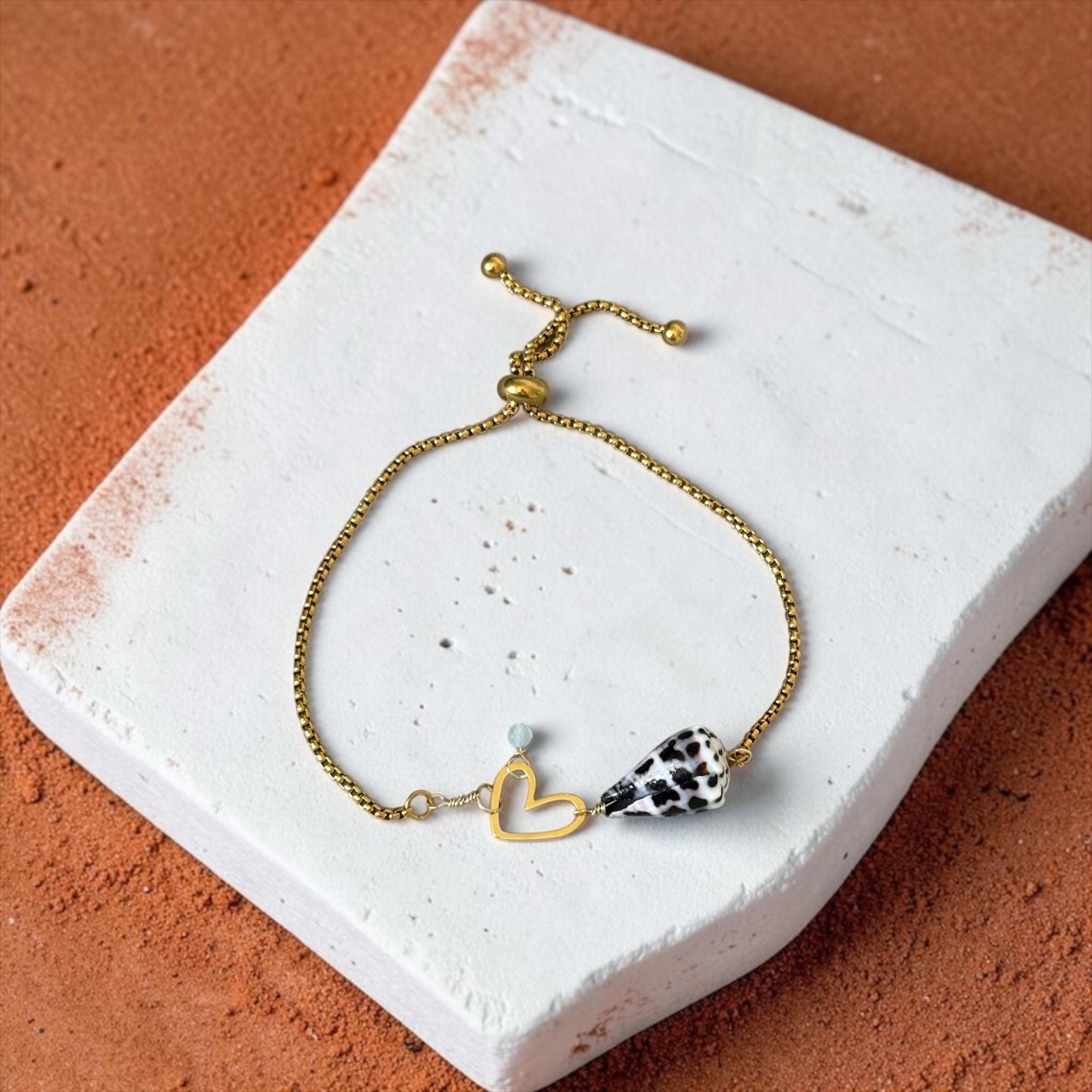 Pacific Heart Bolo Bracelet