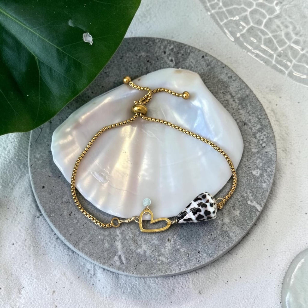 Pacific Heart Bolo Bracelet